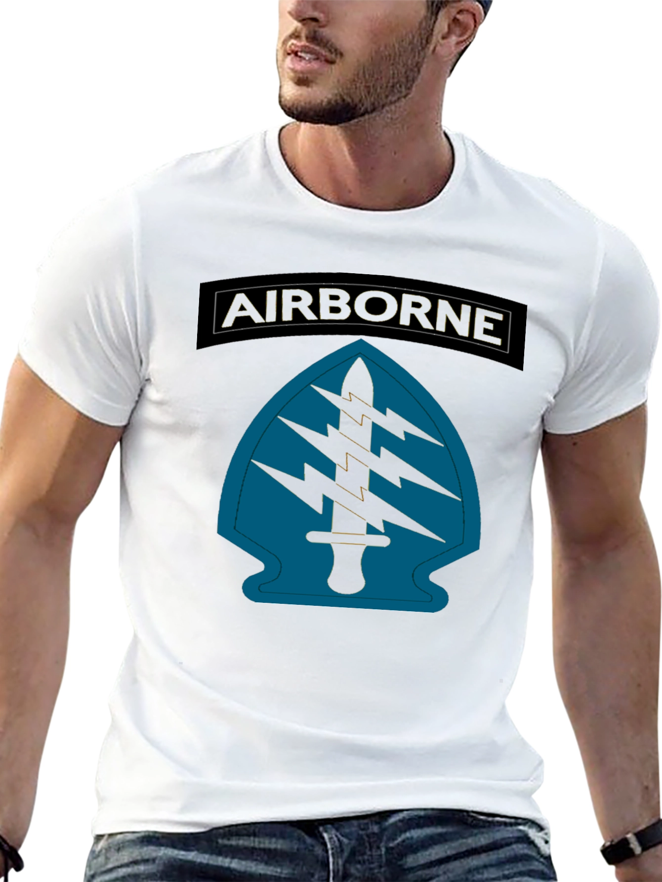 Airborne Special Forces T-Shirt - Black