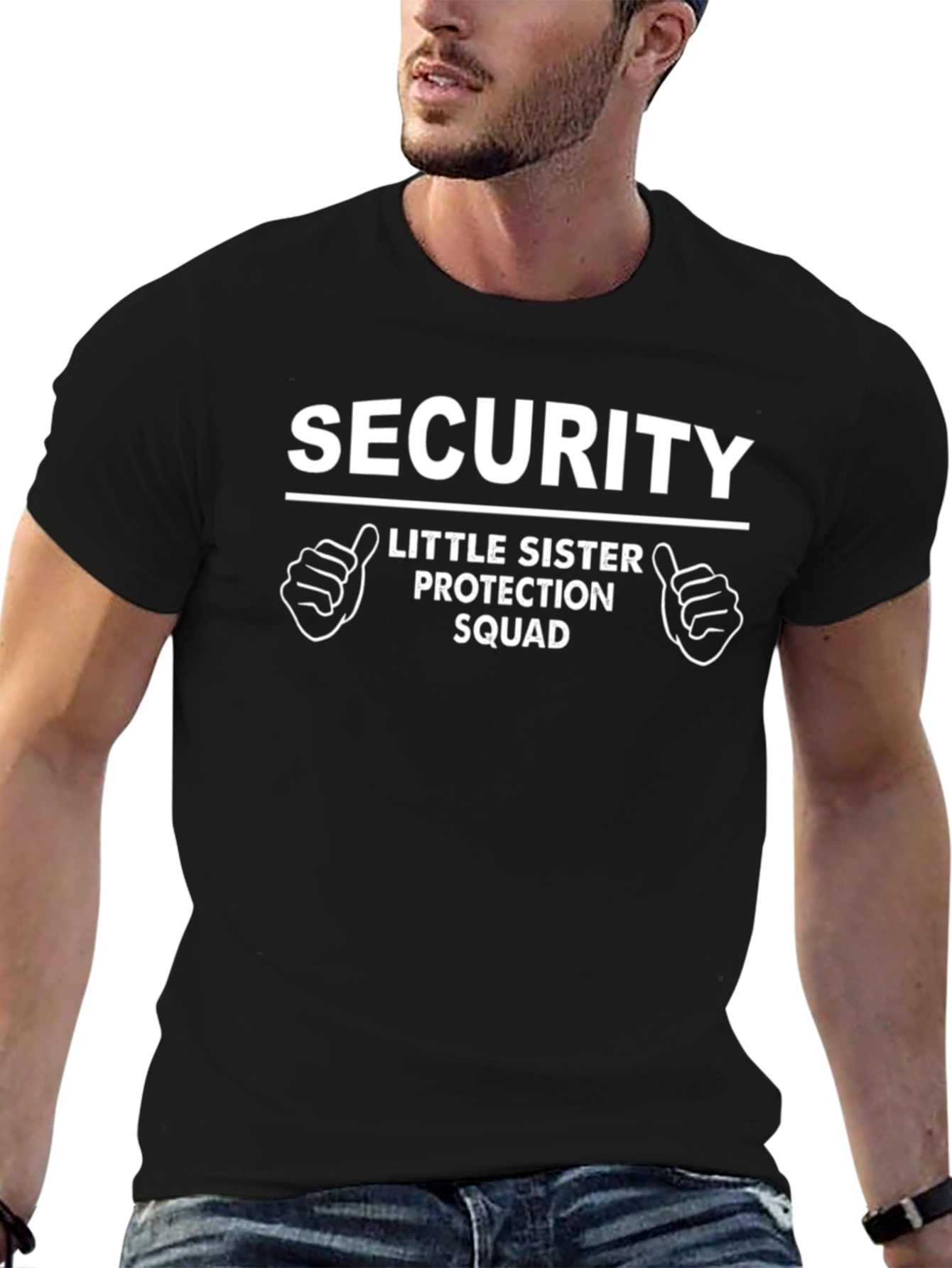 Security Little Sister Protection Squad Novelty T-Shirt