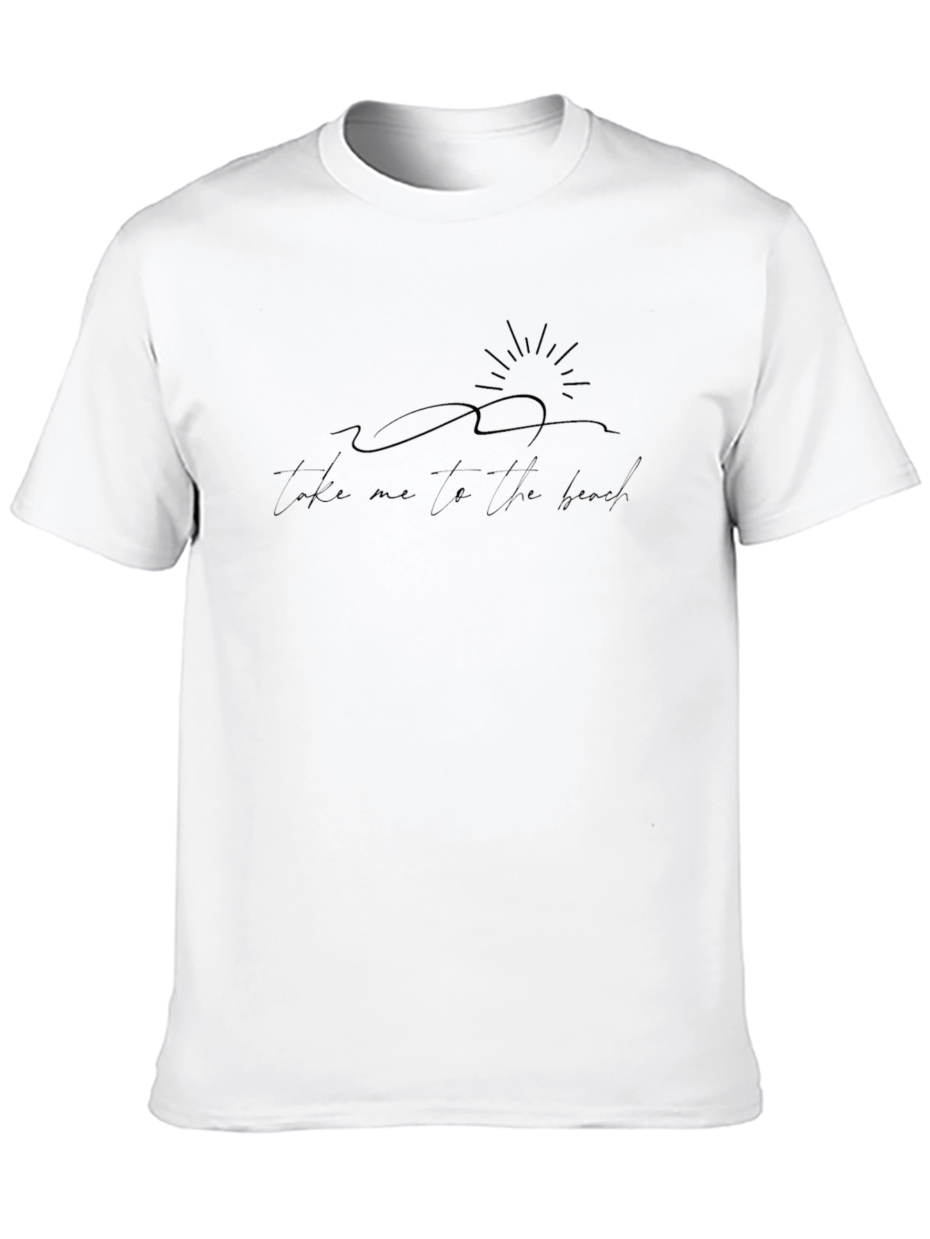 Black Take Me To The Beach Graphic T-Shirt