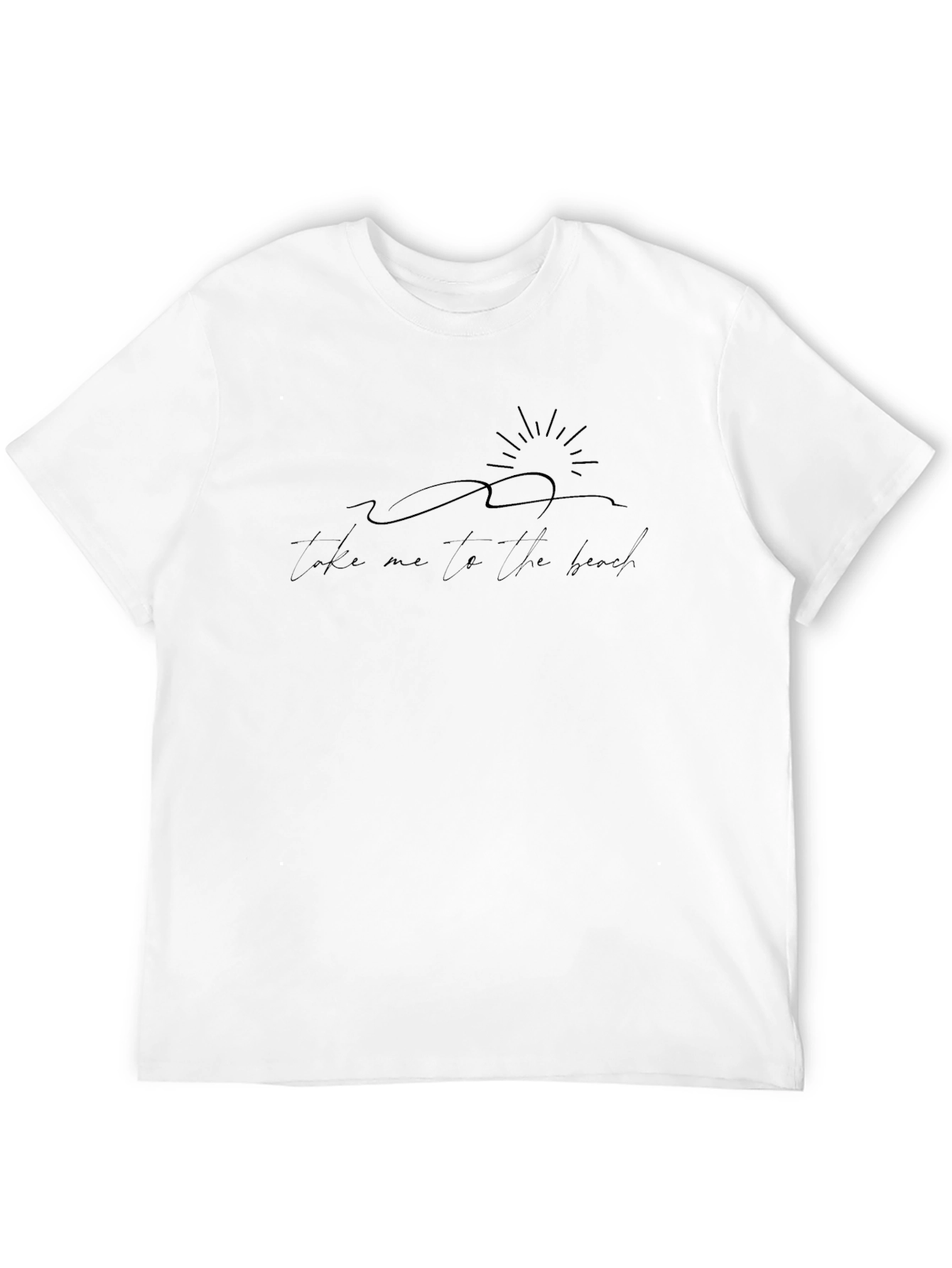 Black Take Me To The Beach Graphic T-Shirt