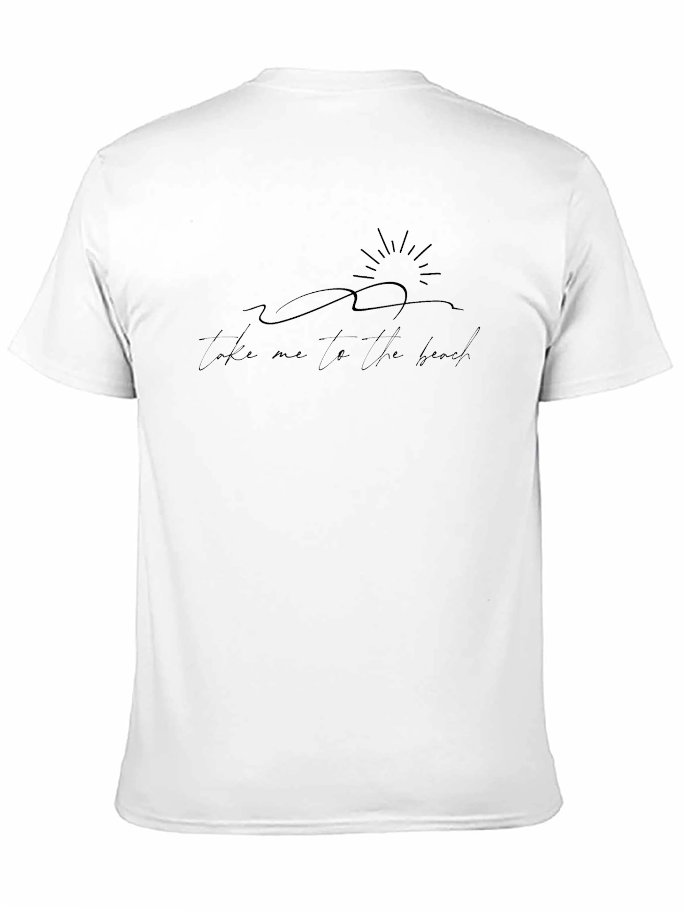 Black Take Me To The Beach Graphic T-Shirt