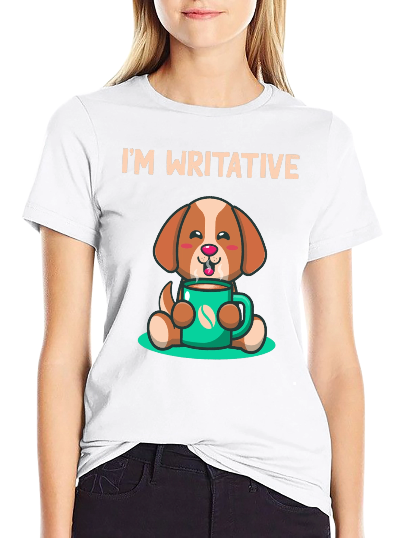 Im Writative Coffee Dog T-Shirt