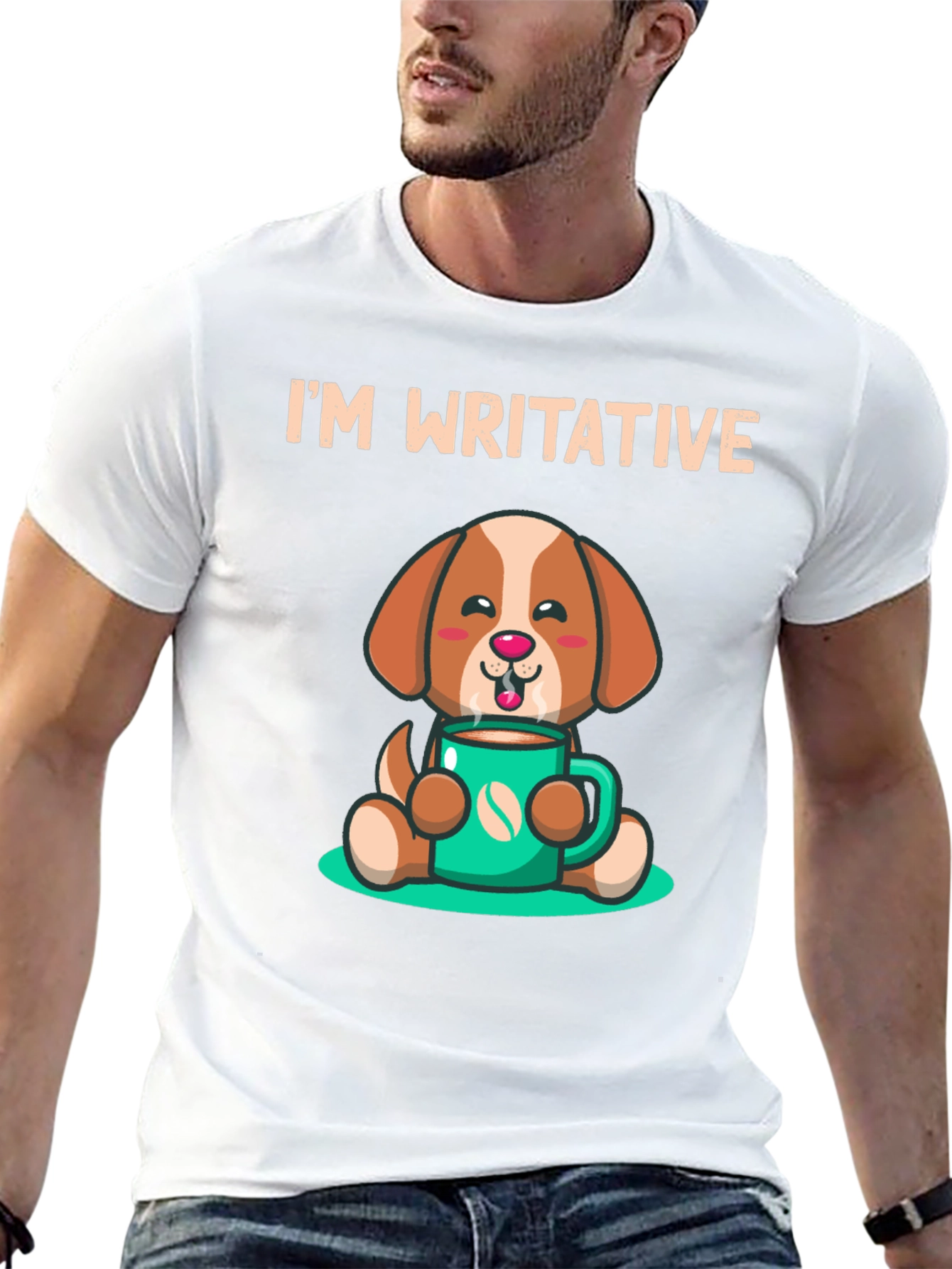 Im Writative Coffee Dog T-Shirt