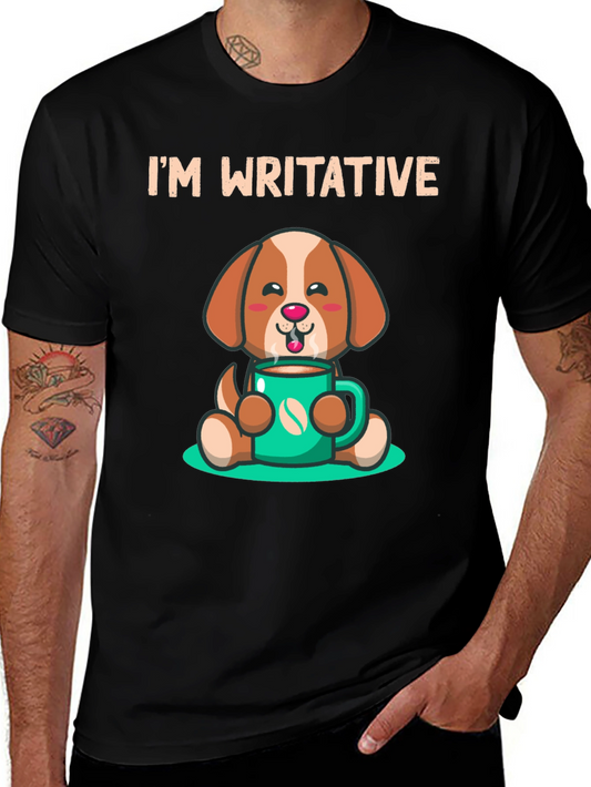 Im Writative Coffee Dog T-Shirt