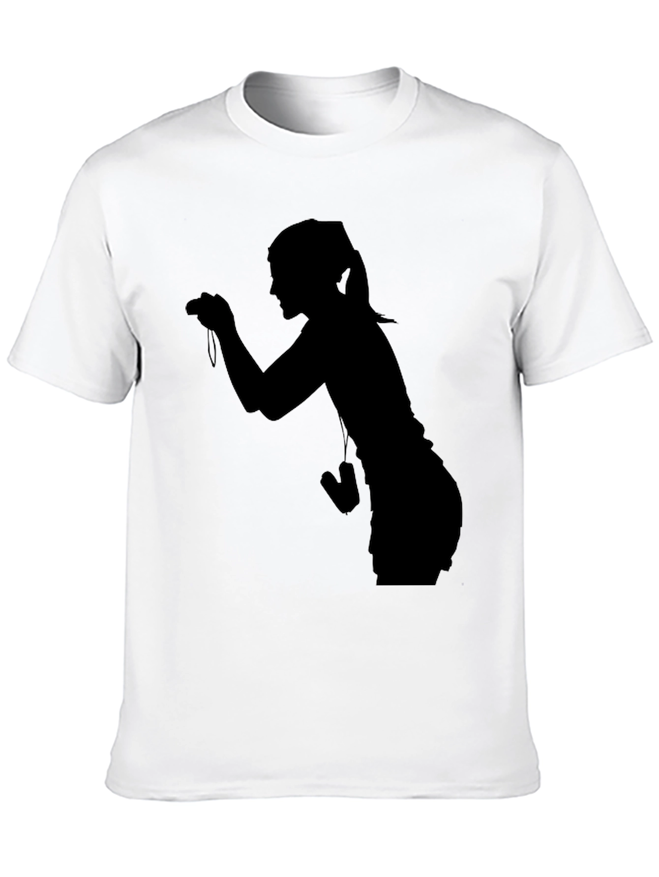Silhouette Photographer Graphic Tee - Unisex Black T-Shirt