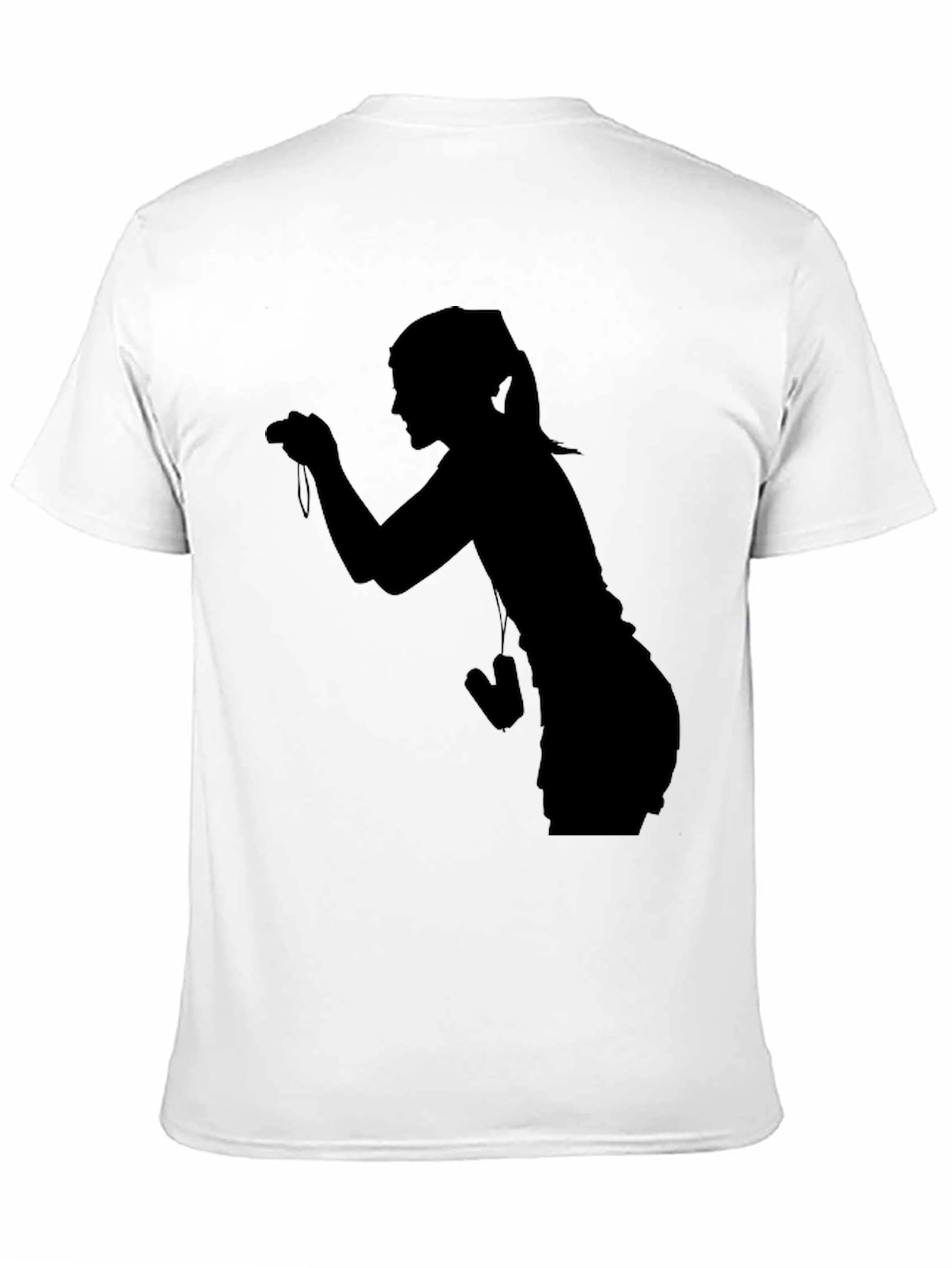 Silhouette Photographer Graphic Tee - Unisex Black T-Shirt