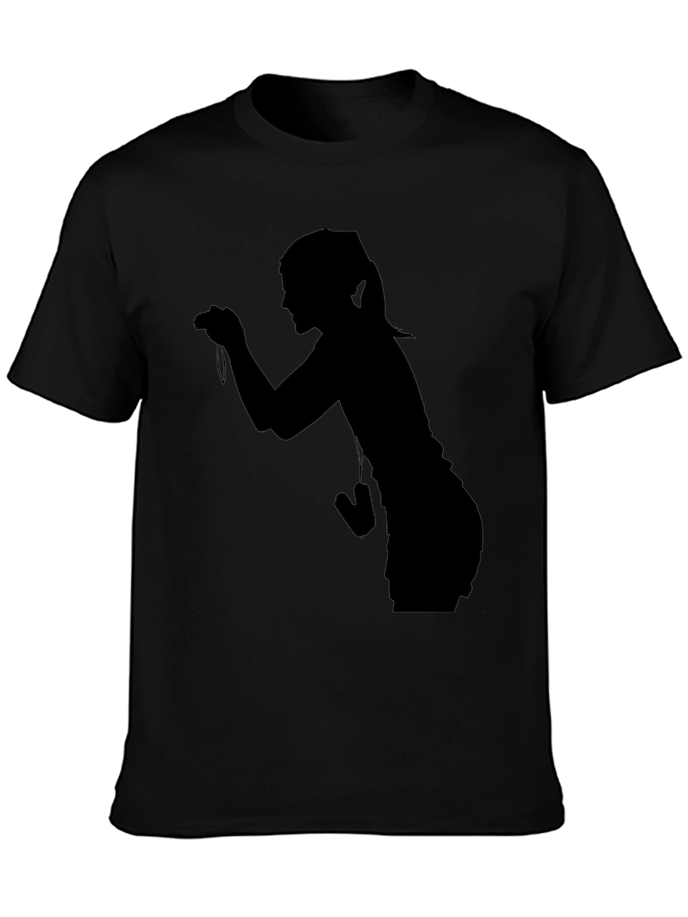 Silhouette Photographer Graphic Tee - Unisex Black T-Shirt