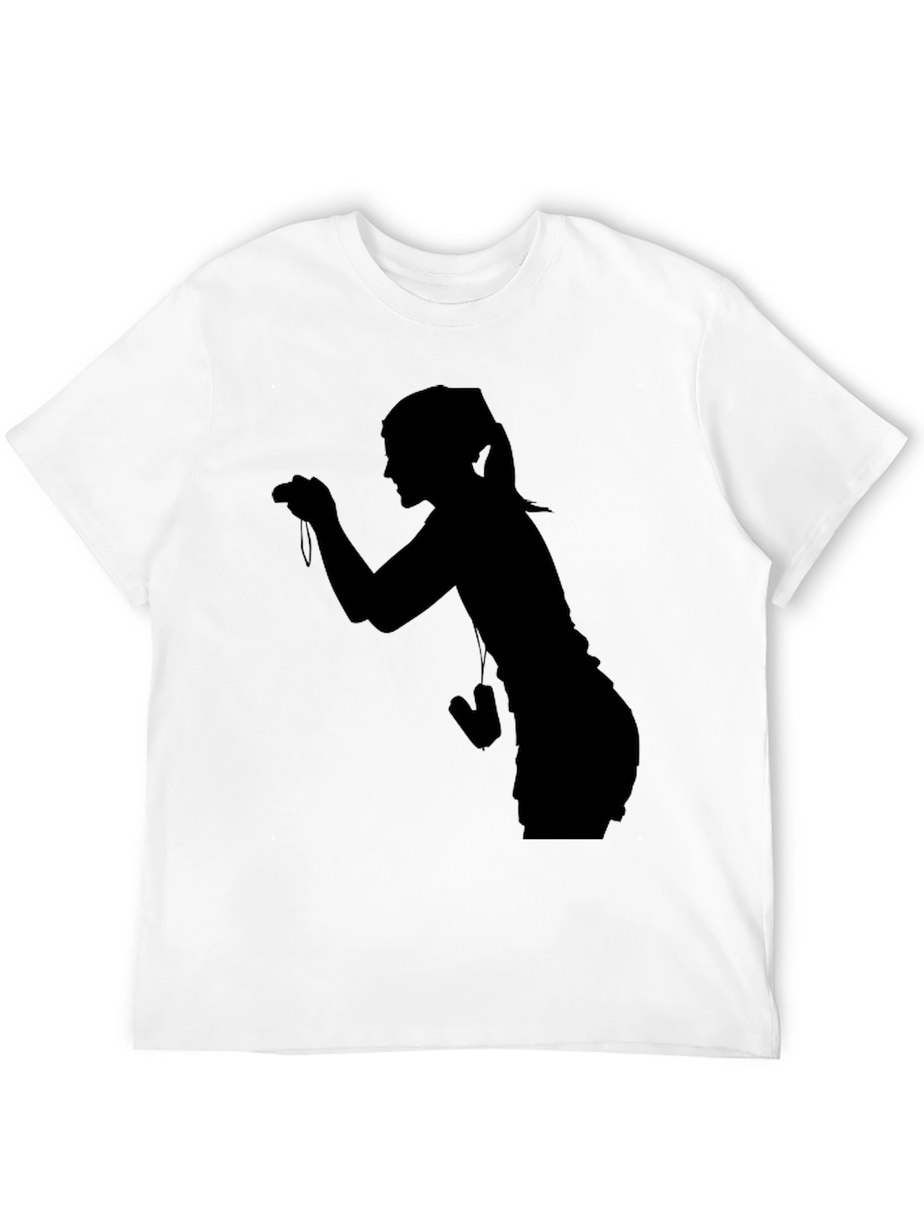 Silhouette Photographer Graphic Tee - Unisex Black T-Shirt