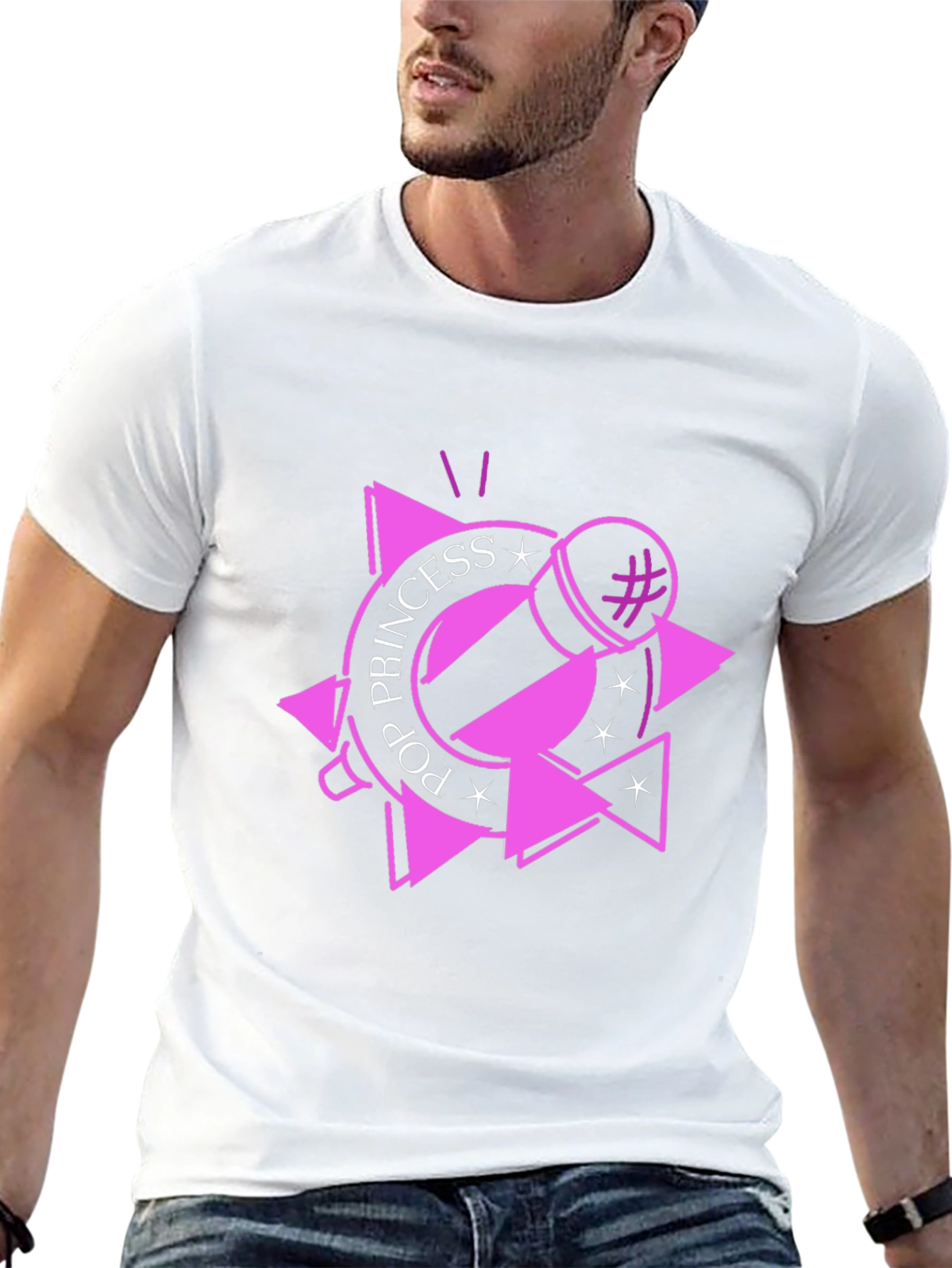 Pop Princess Black Graphic T-Shirt