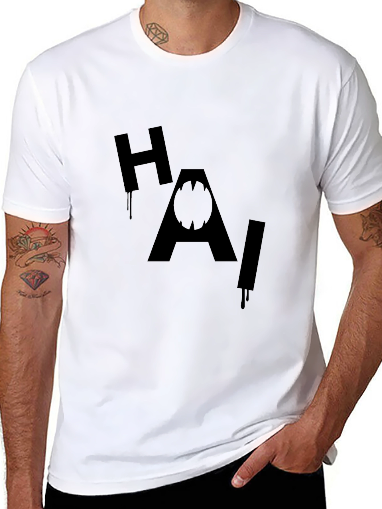 HAI Joker Inspired Black T-Shirt