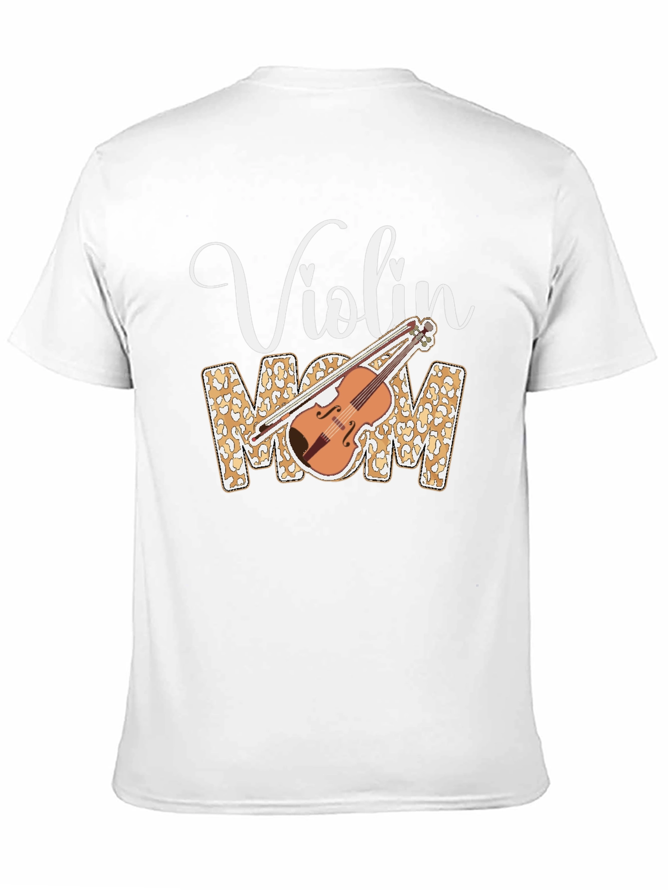 Violin Mom Leopard Print T-Shirt