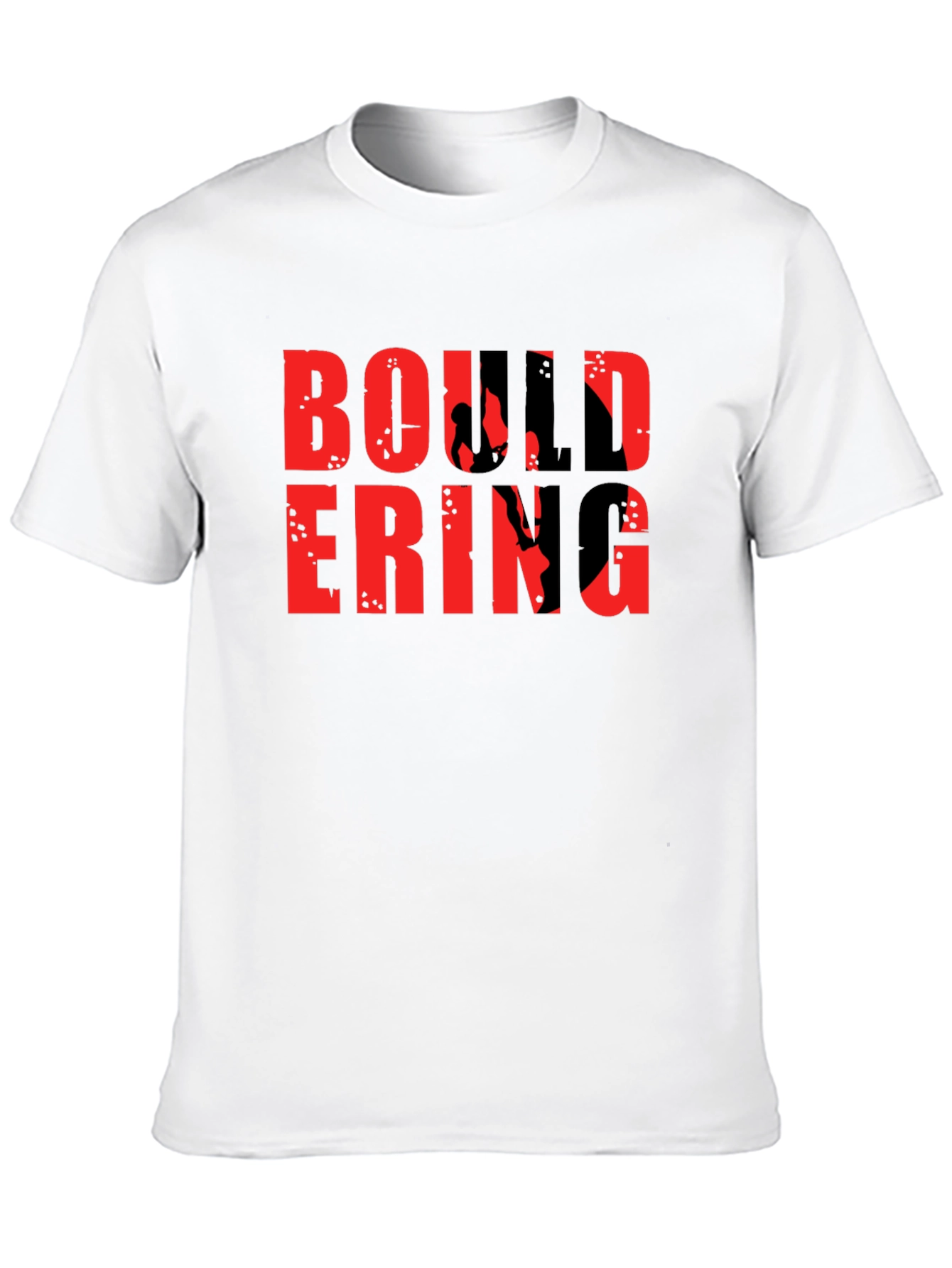 Bouldering Graphic T-Shirt - Black Cotton Climbing Tee