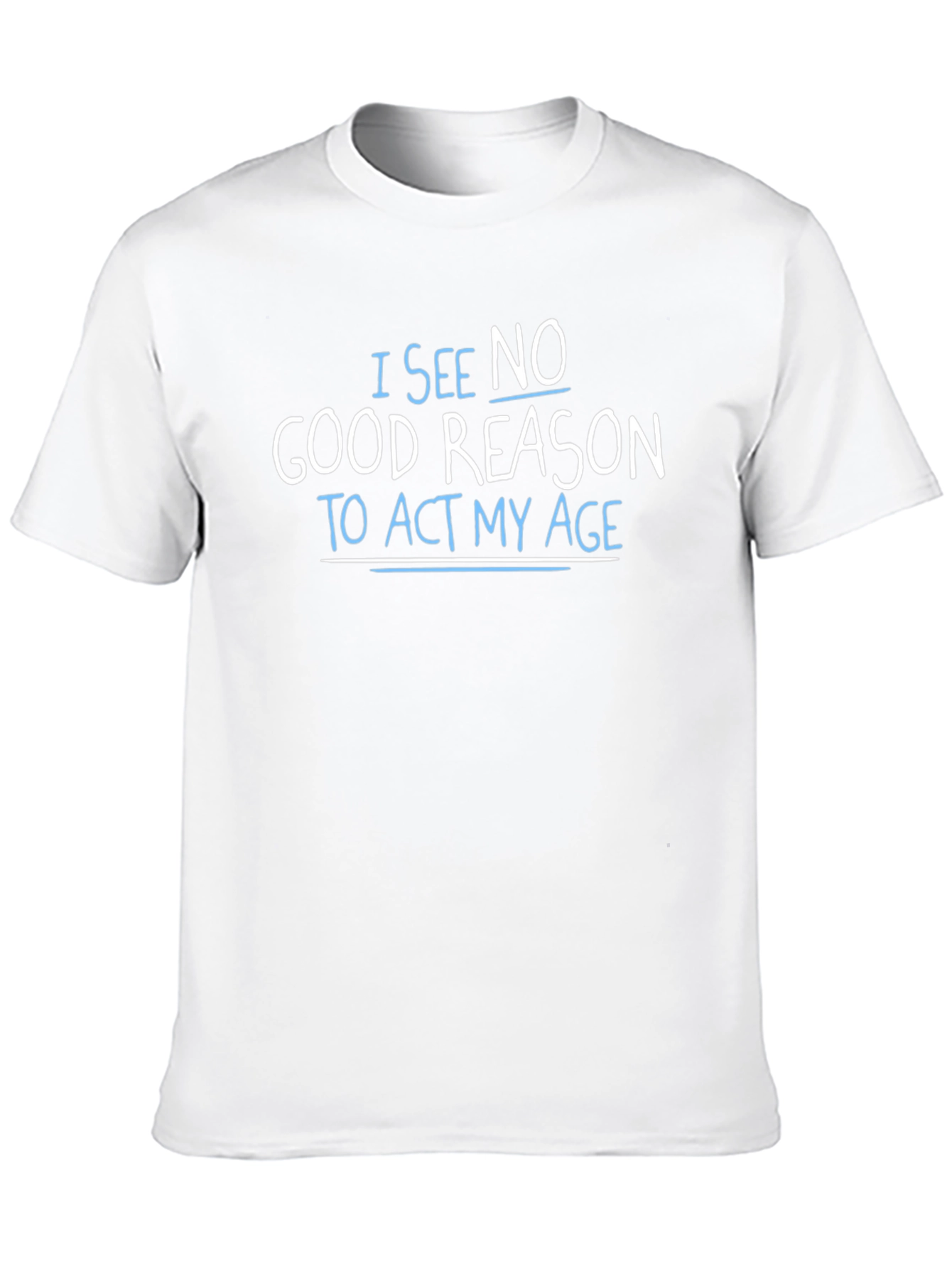 Funny Age Saying Black T-Shirt