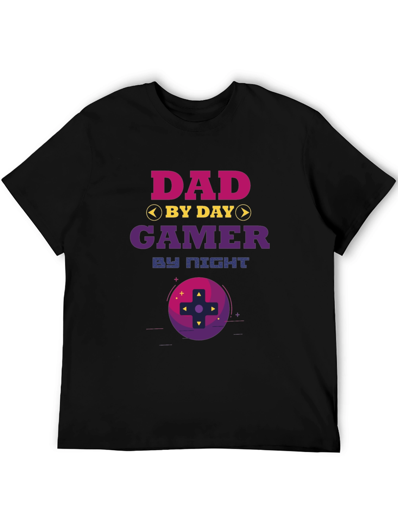 Dad By Day Gamer By Night Graphic Tee