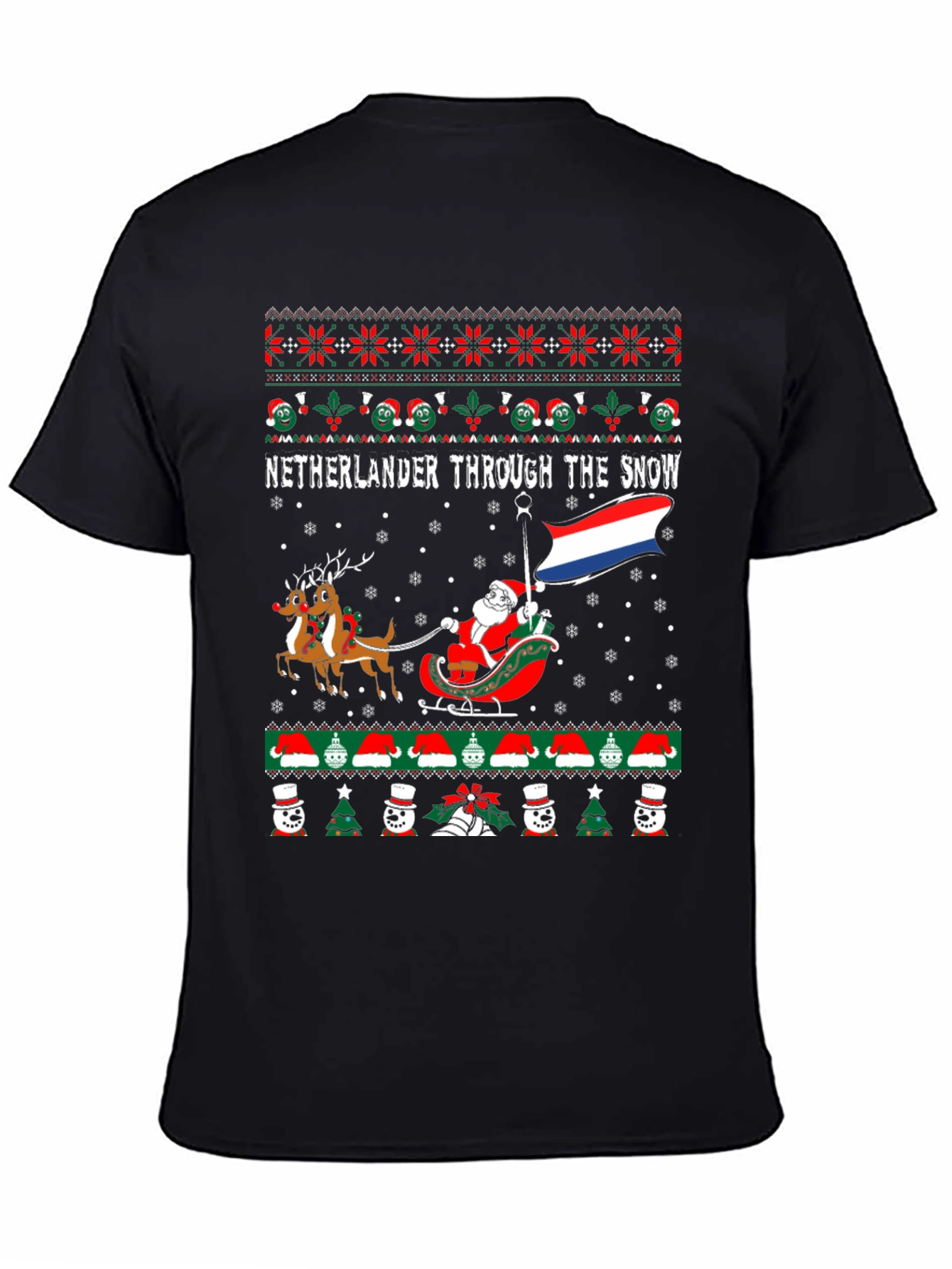Netherlands Christmas Santa T-Shirt