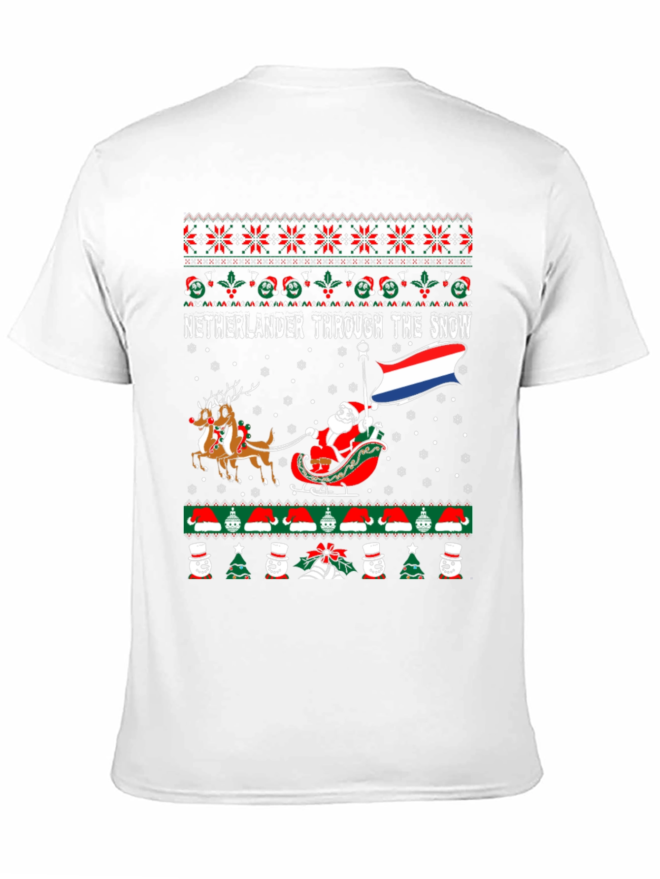 Netherlands Christmas Santa T-Shirt