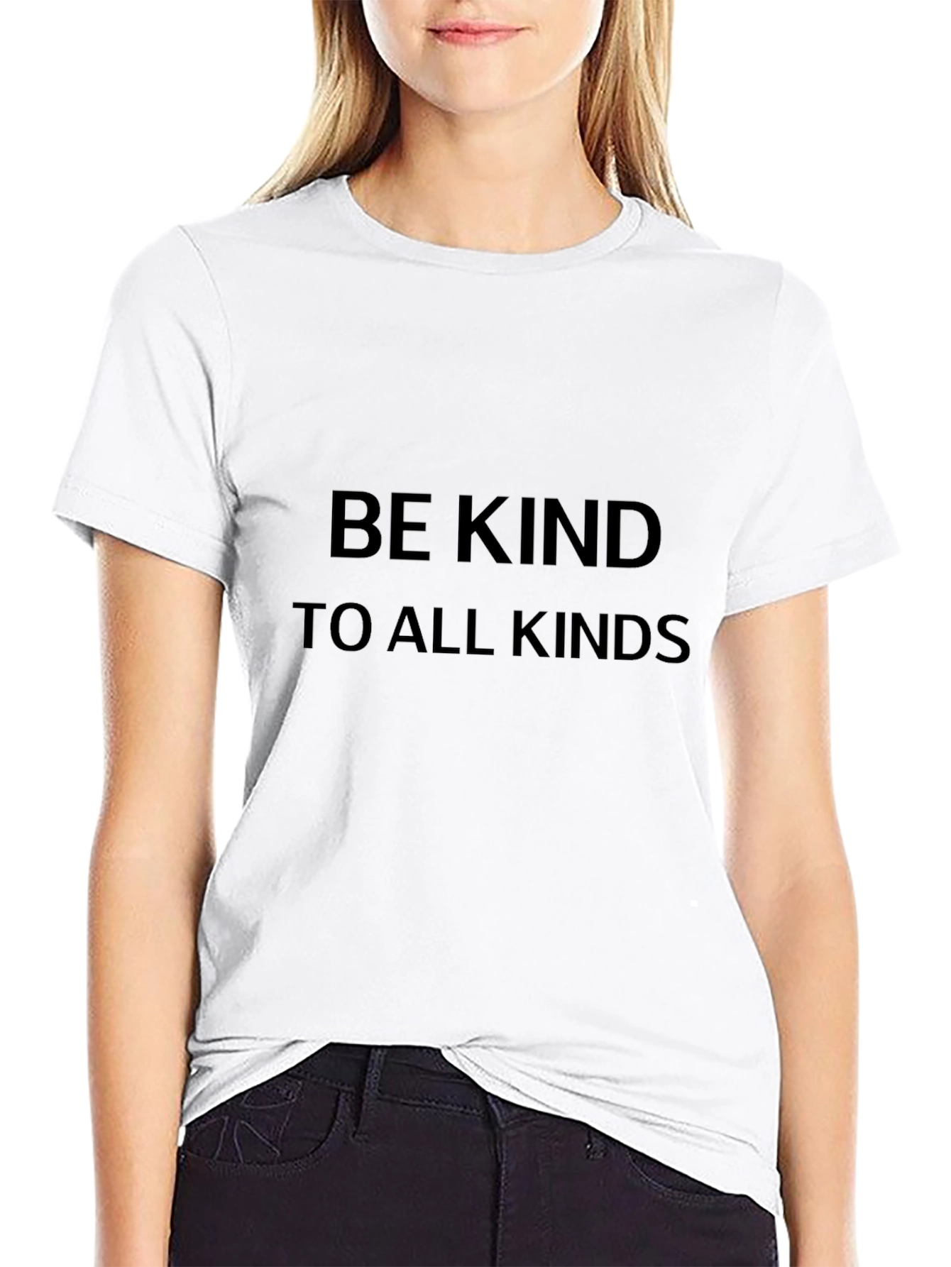 Be Kind to All Kinds Black Graphic Tee