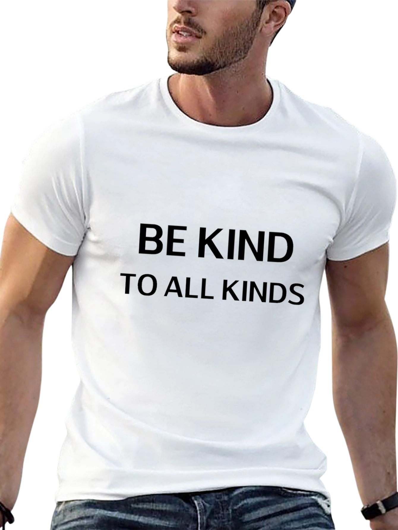 Be Kind to All Kinds Black Graphic Tee