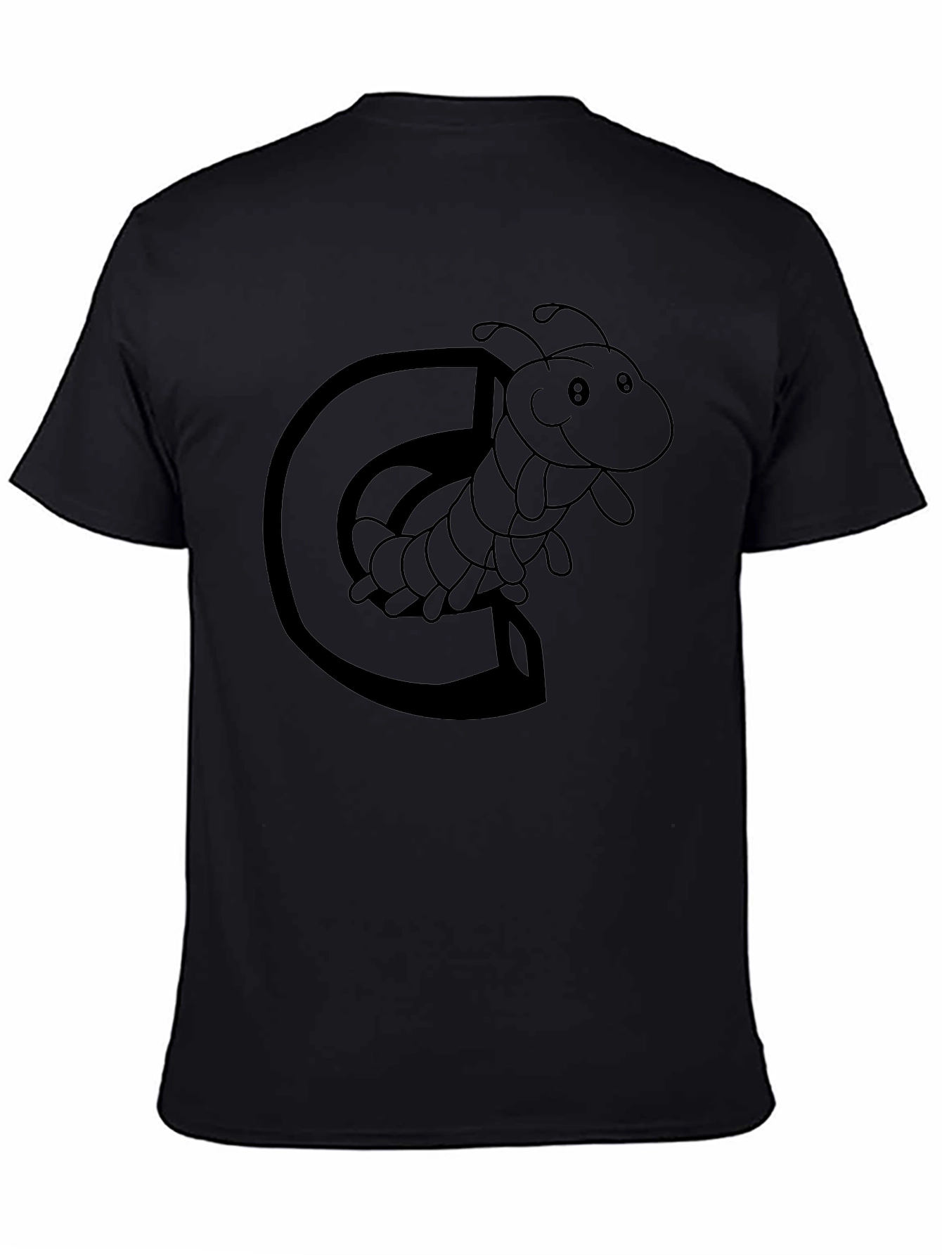 Caterpillar Letter C Black T-Shirt