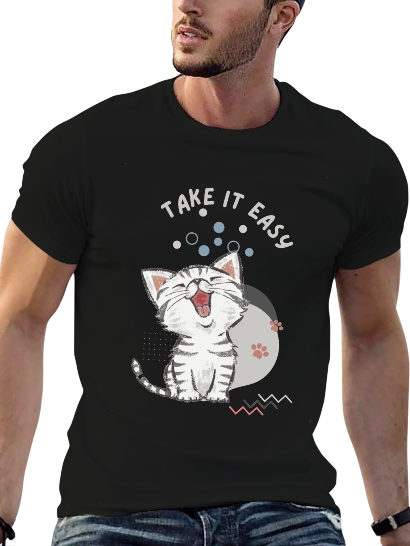 Funny Cat T-Shirt: Take It Easy Tee