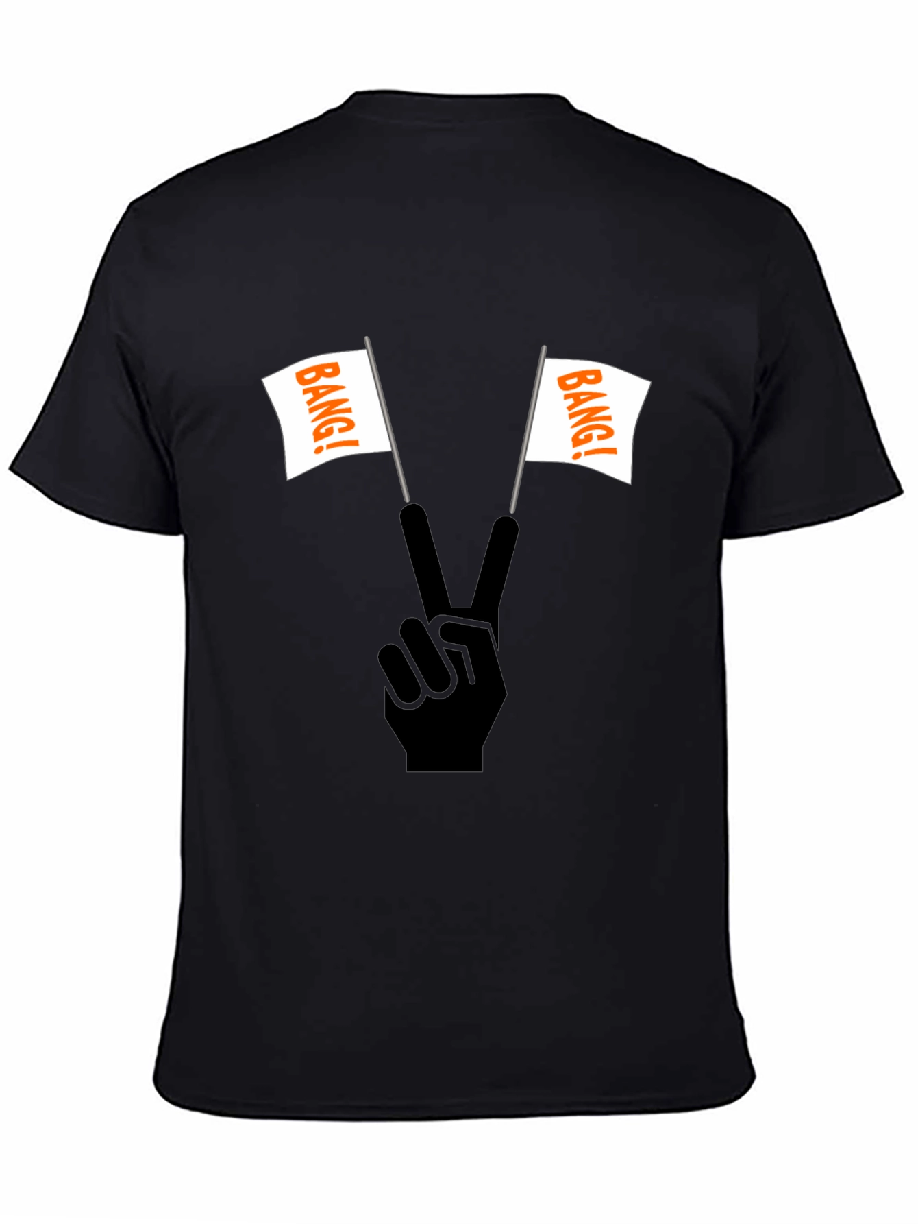 Bang! T-Shirt: Peace Sign with Flags