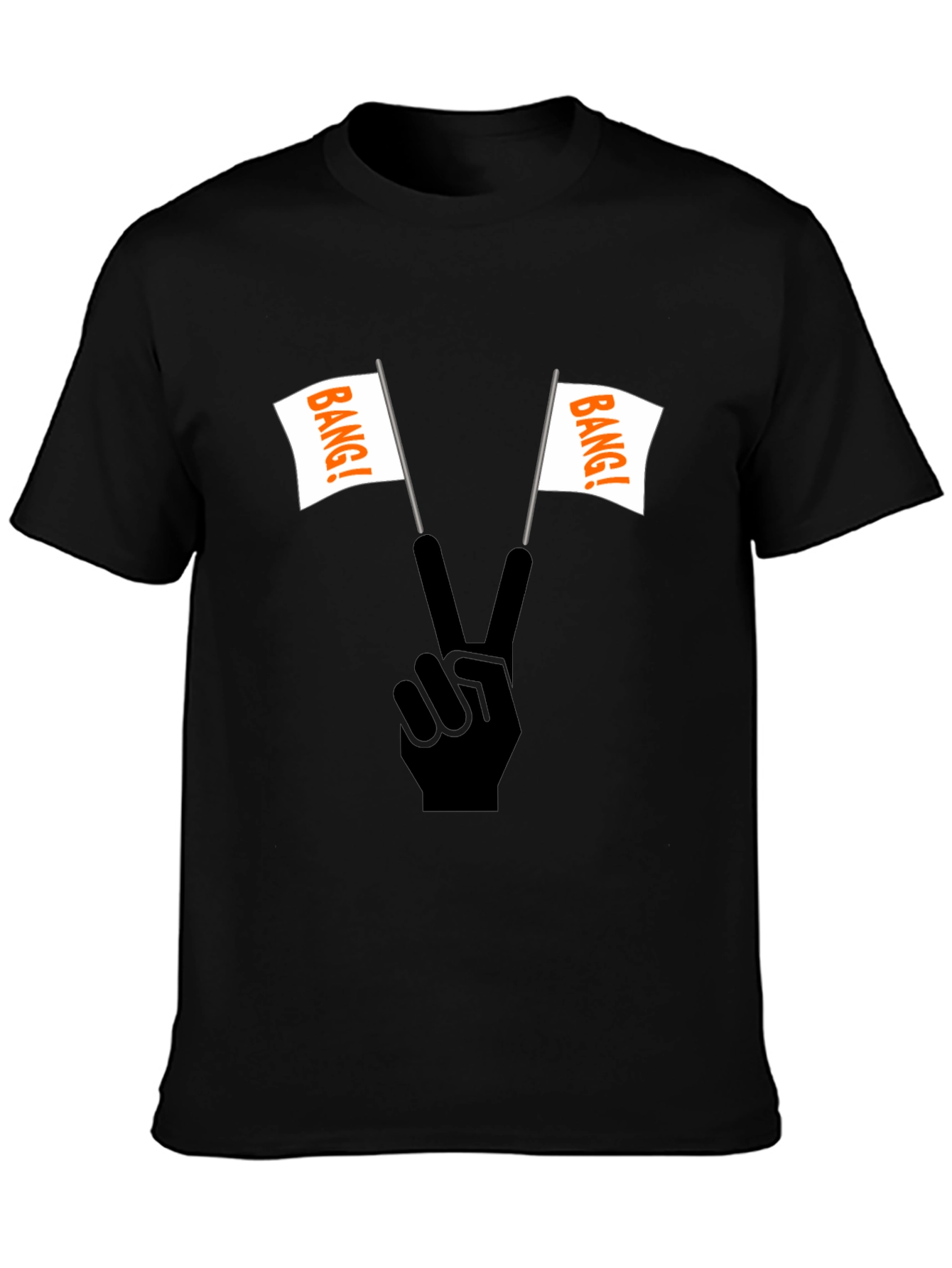 Bang! T-Shirt: Peace Sign with Flags