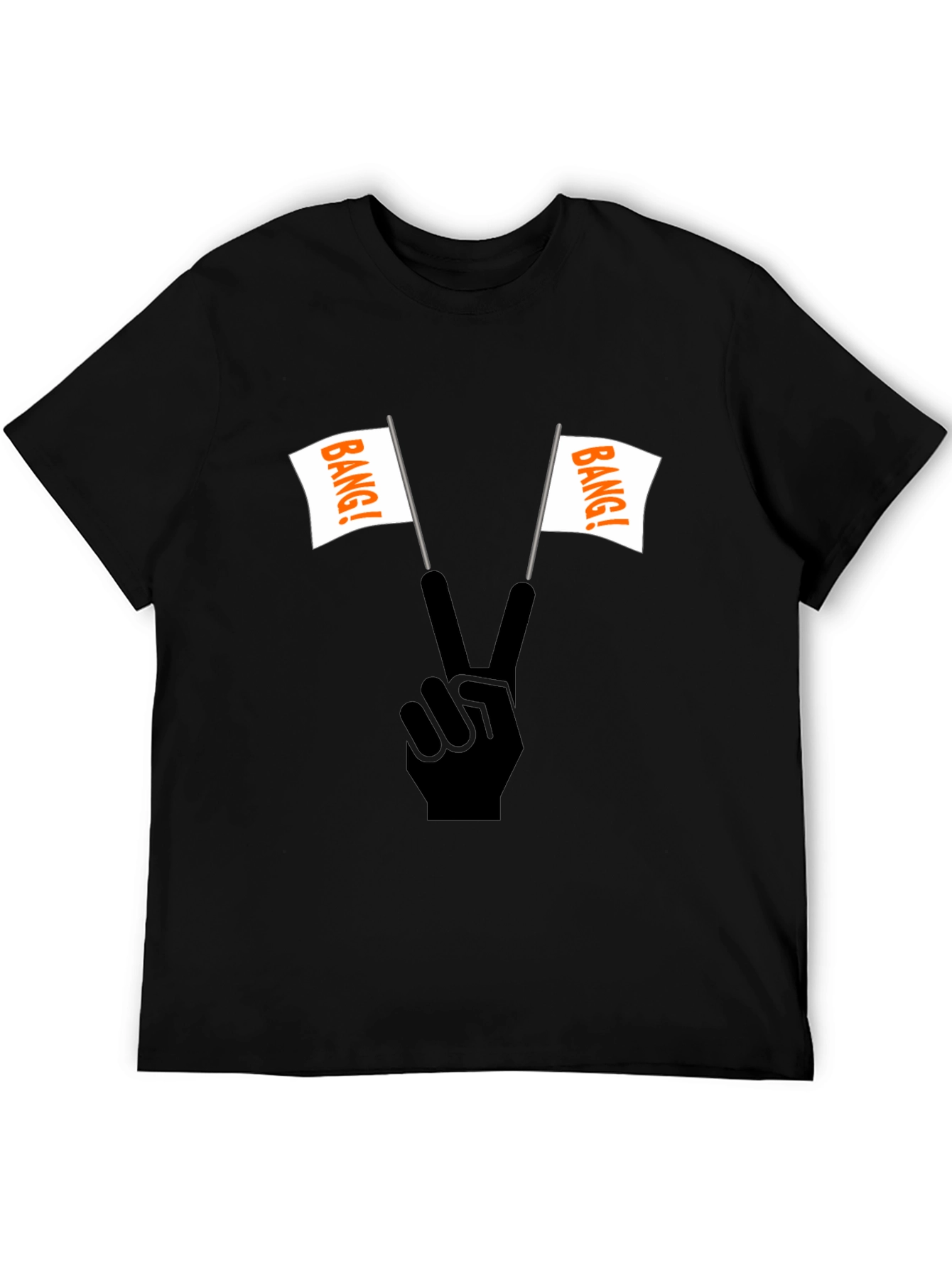 Bang! T-Shirt: Peace Sign with Flags