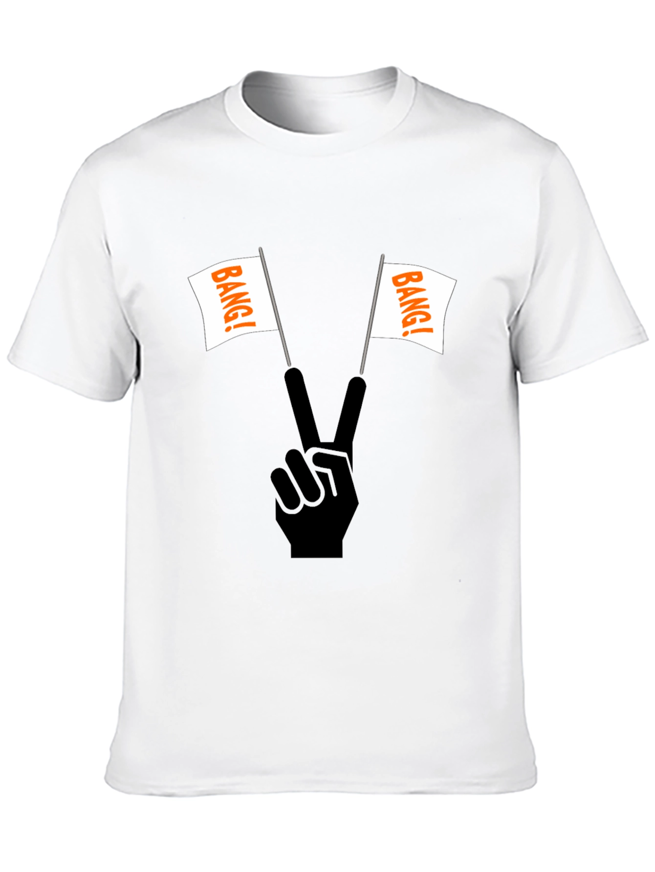 Bang! T-Shirt: Peace Sign with Flags