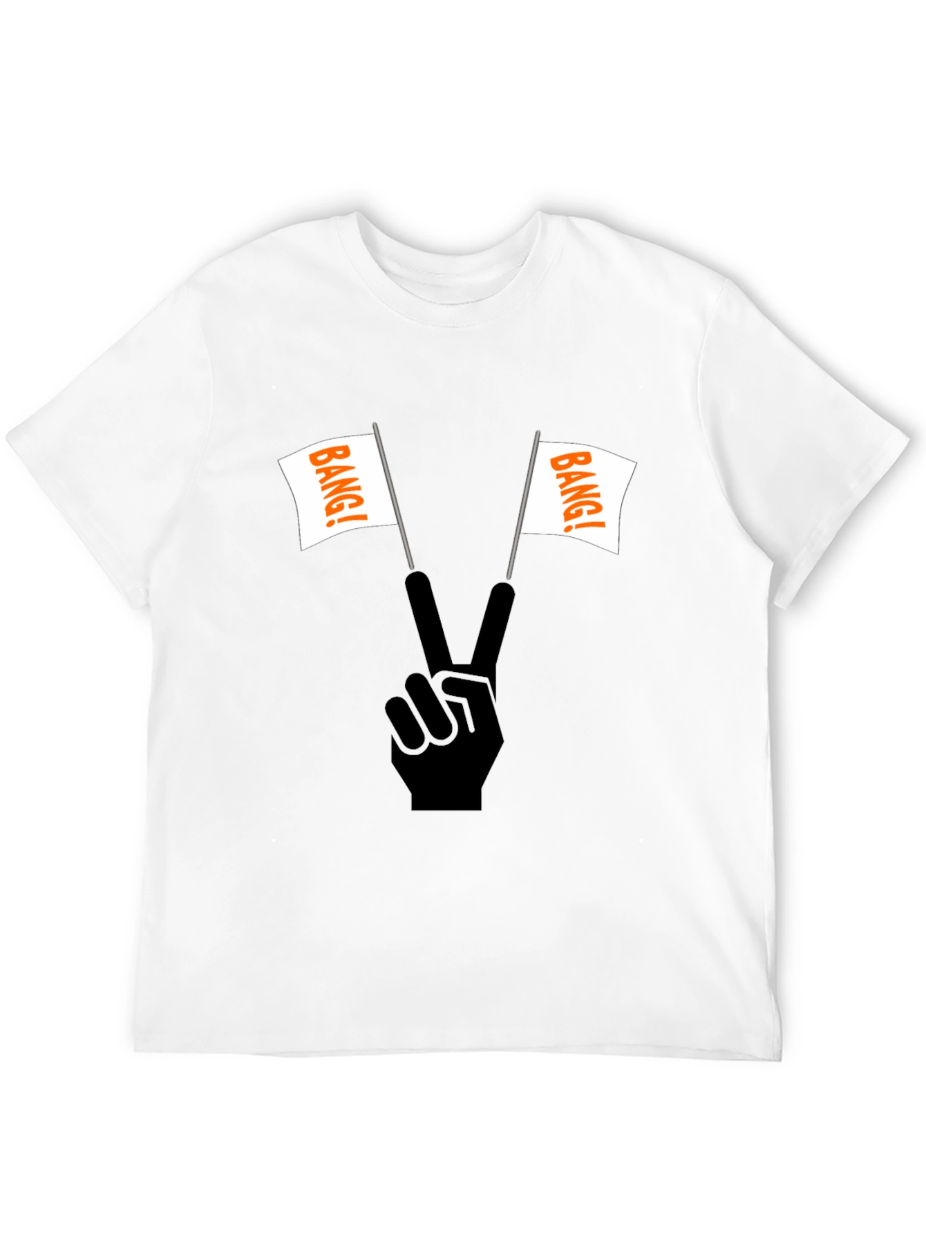 Bang! T-Shirt: Peace Sign with Flags