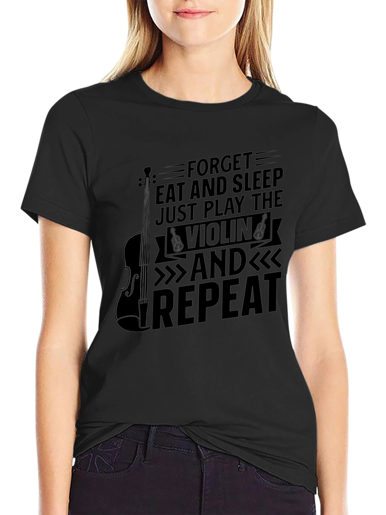 Forget Eat and Sleep Violin T-Shirt