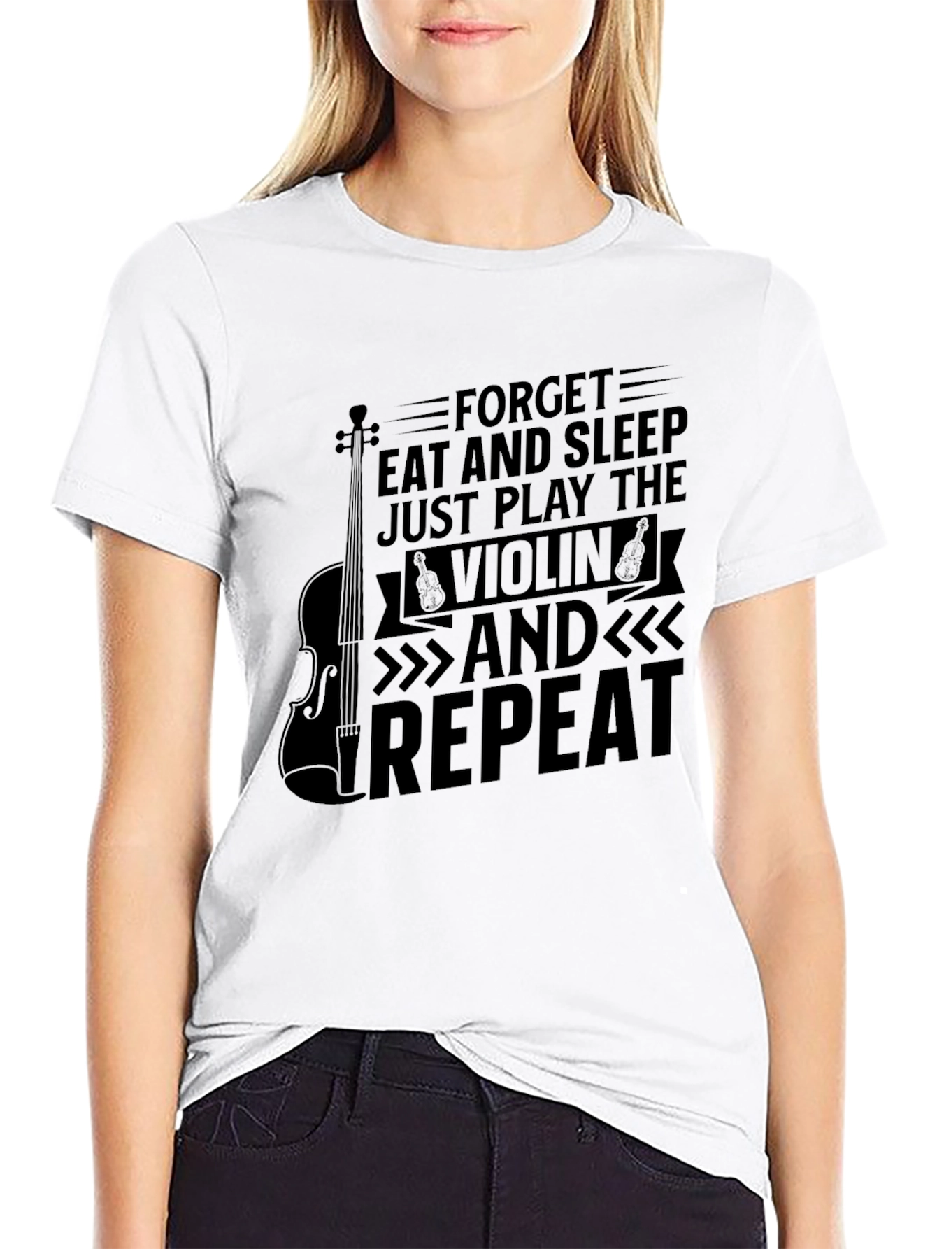 Forget Eat and Sleep Violin T-Shirt