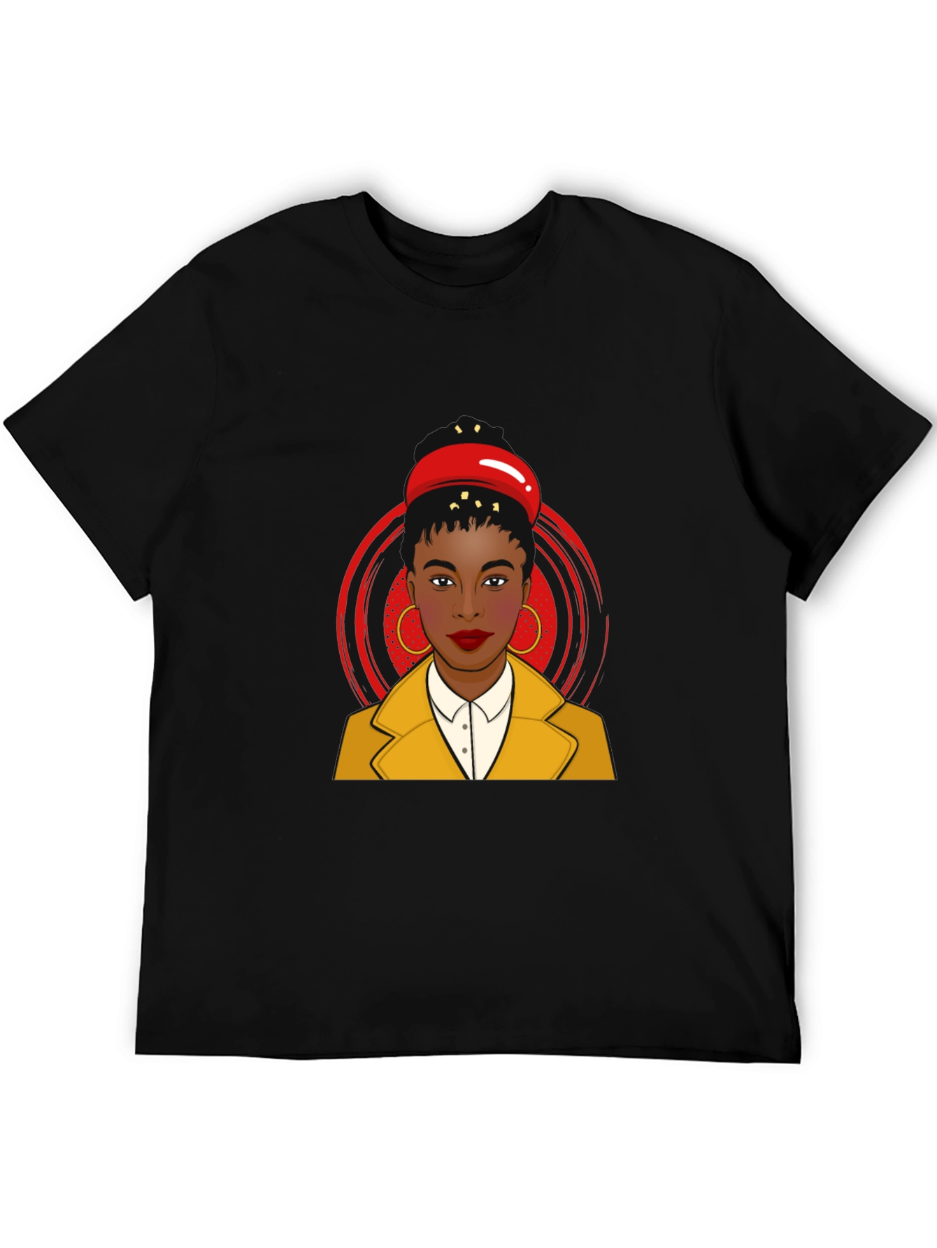 Stylish Woman Graphic Tee - Artistic Pop Art Design