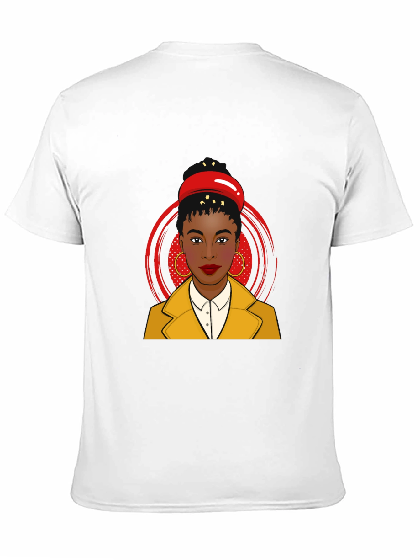 Stylish Woman Graphic Tee - Artistic Pop Art Design