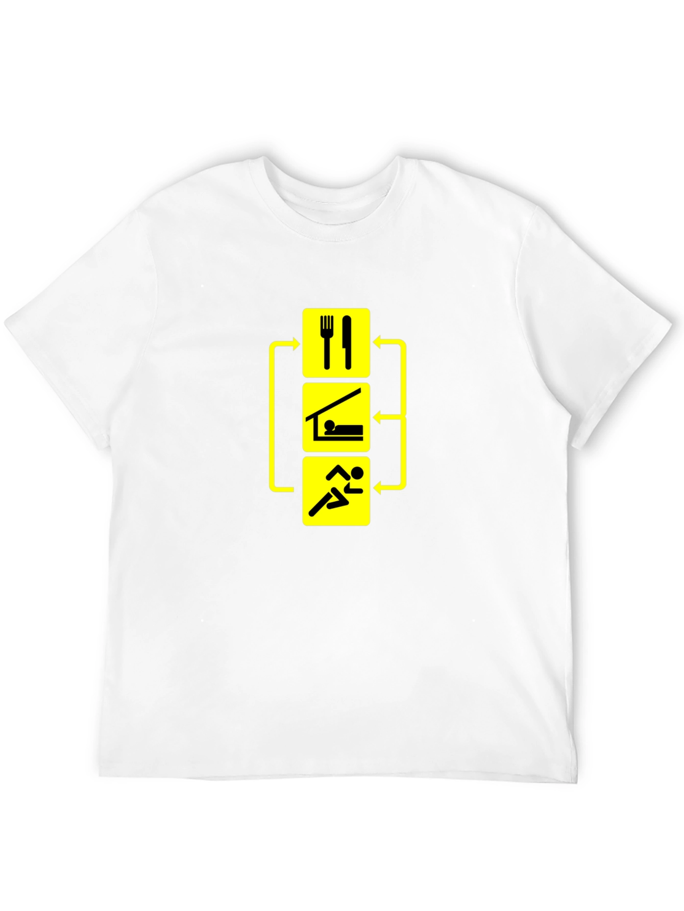 Eat Sleep Run Repeat Black T-Shirt