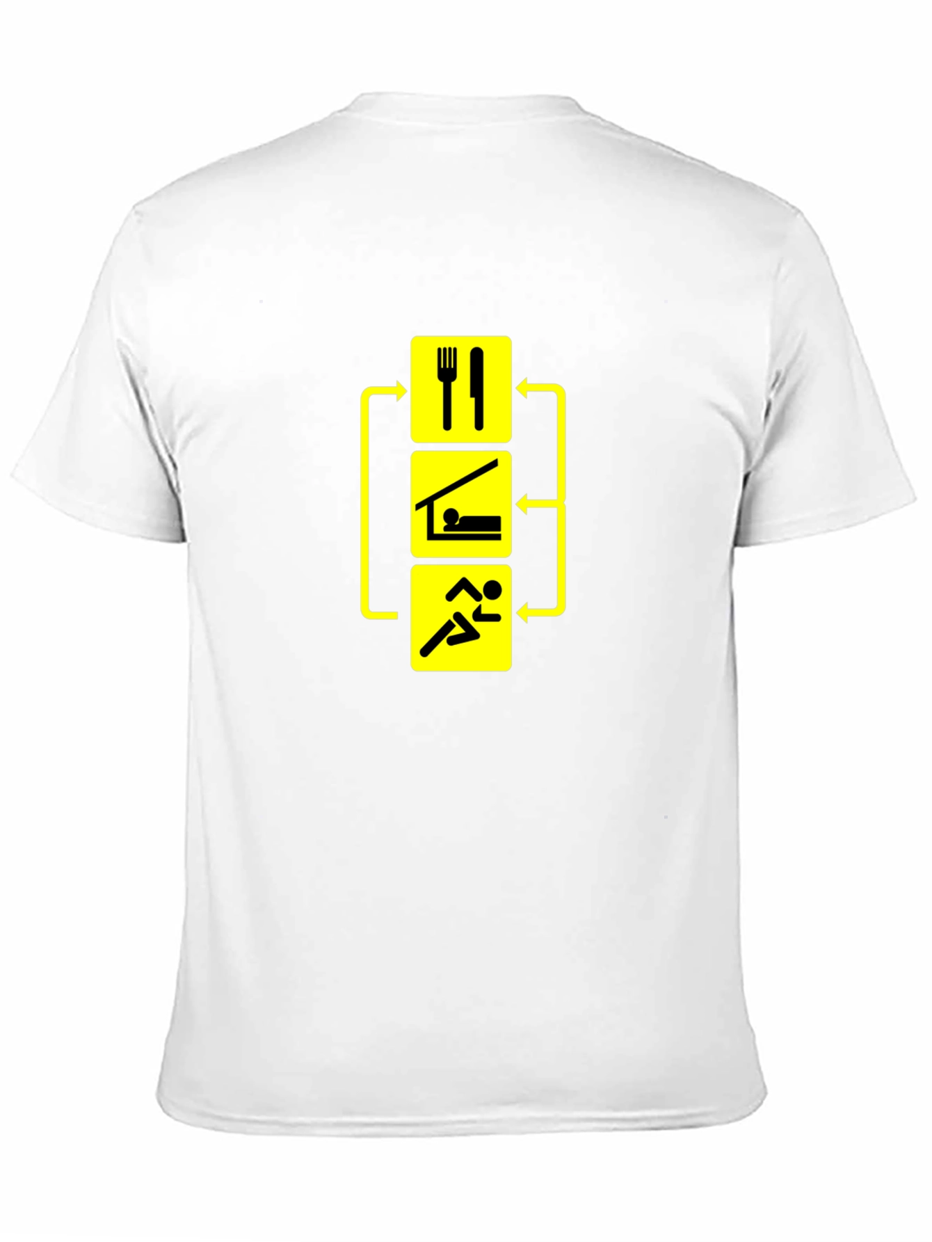 Eat Sleep Run Repeat Black T-Shirt
