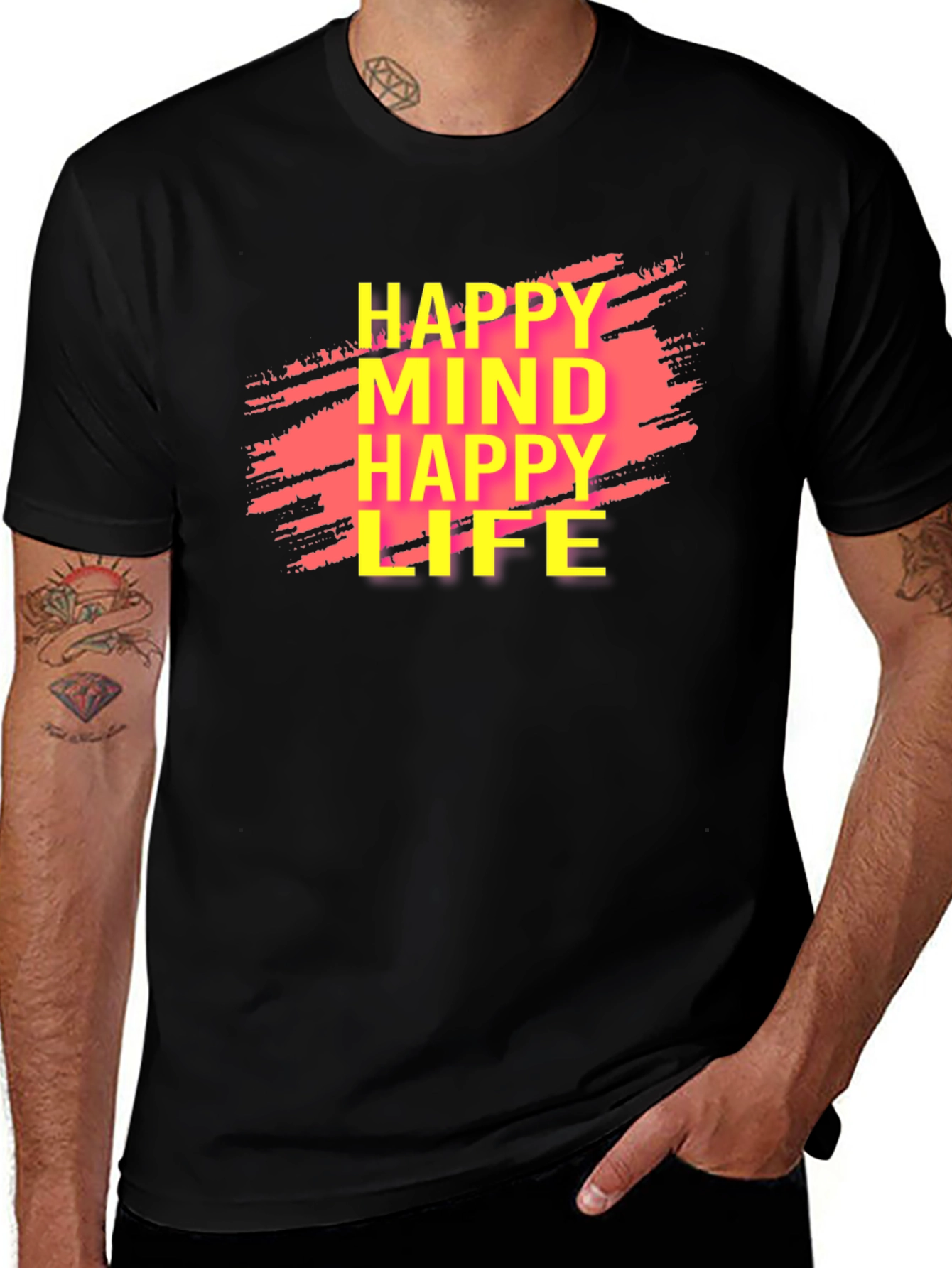 Happy Mind Happy Life Graphic Tee