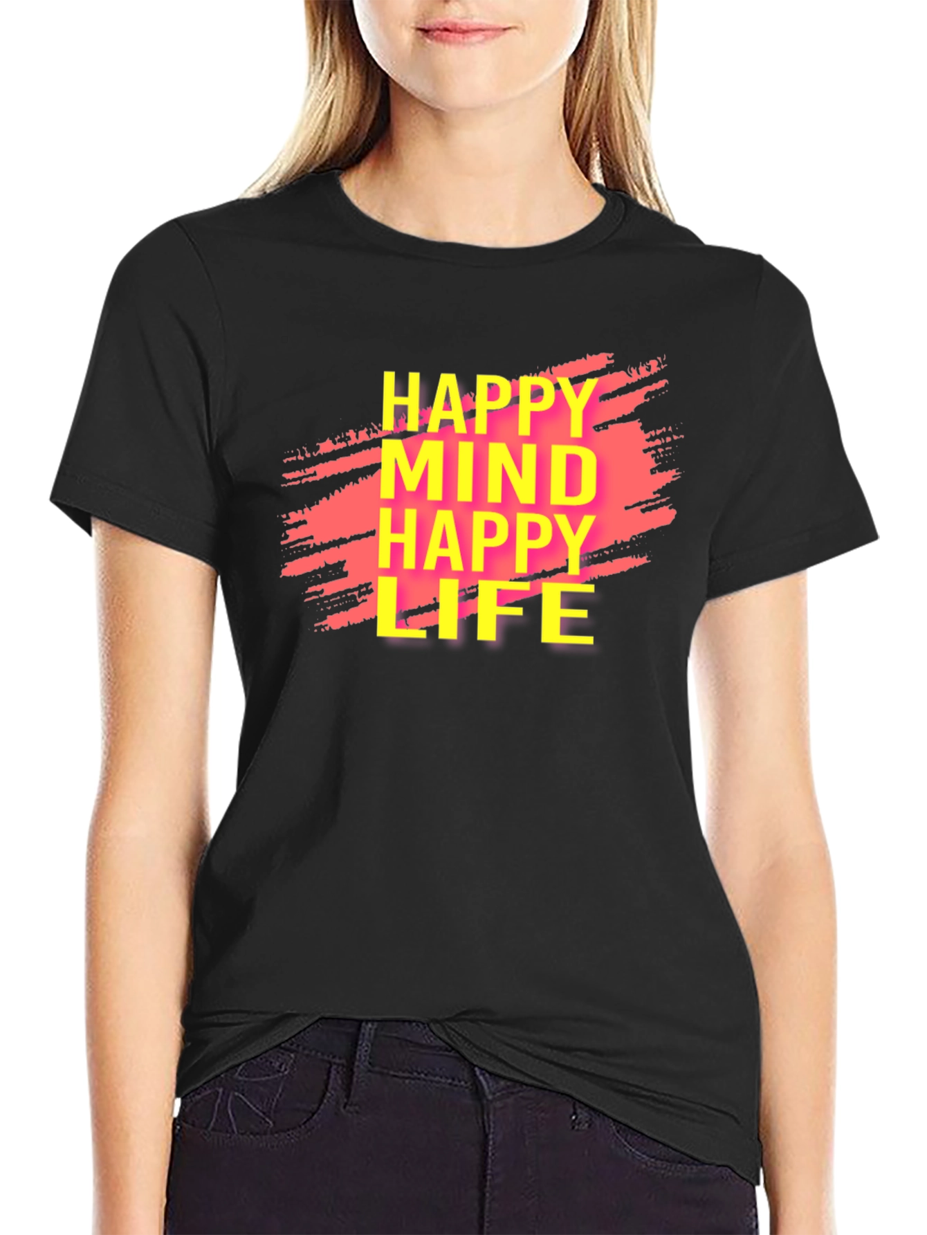 Happy Mind Happy Life Graphic Tee