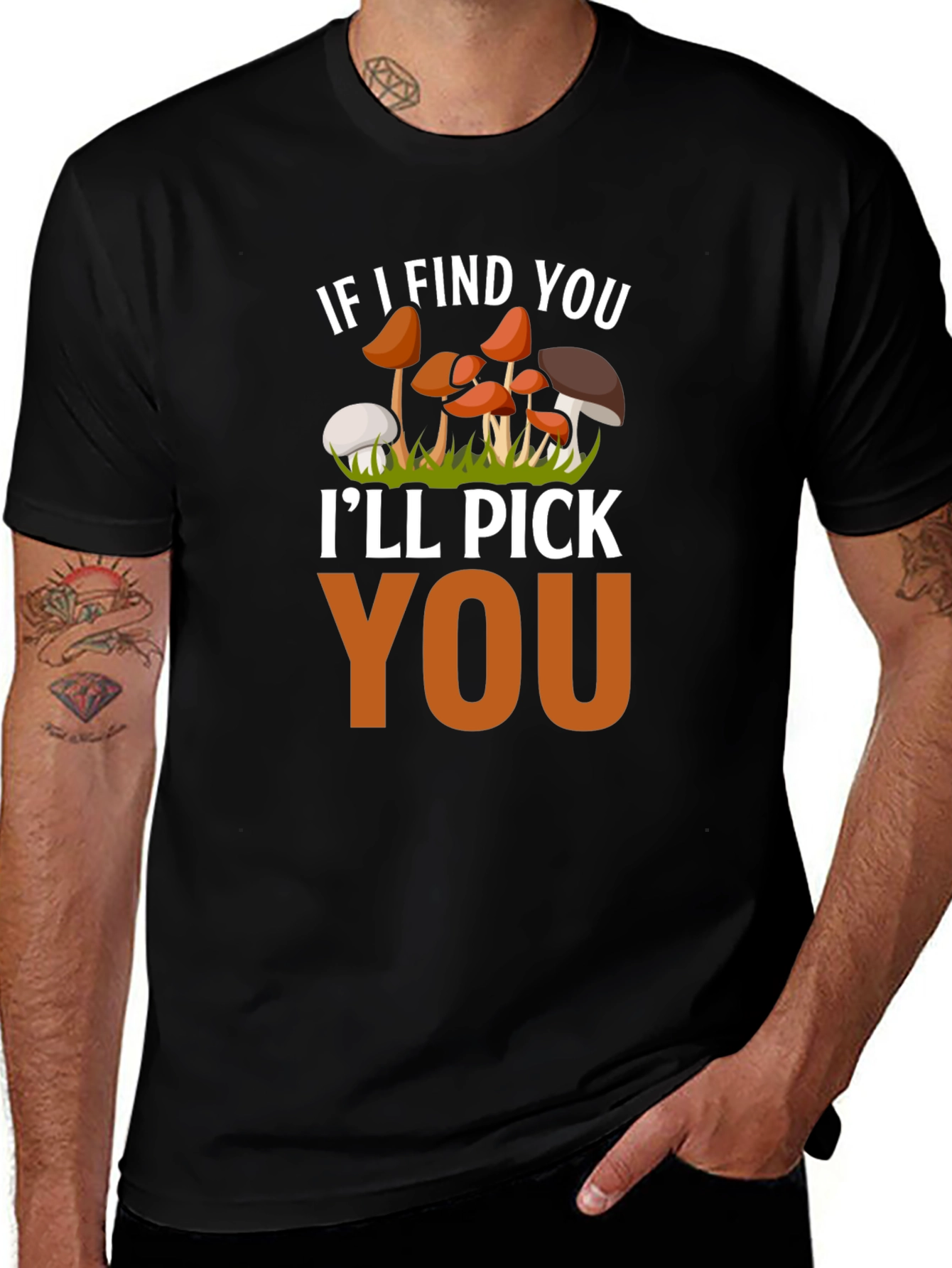 Mushroom Lover T-Shirt - Ill Pick You Funny Tee
