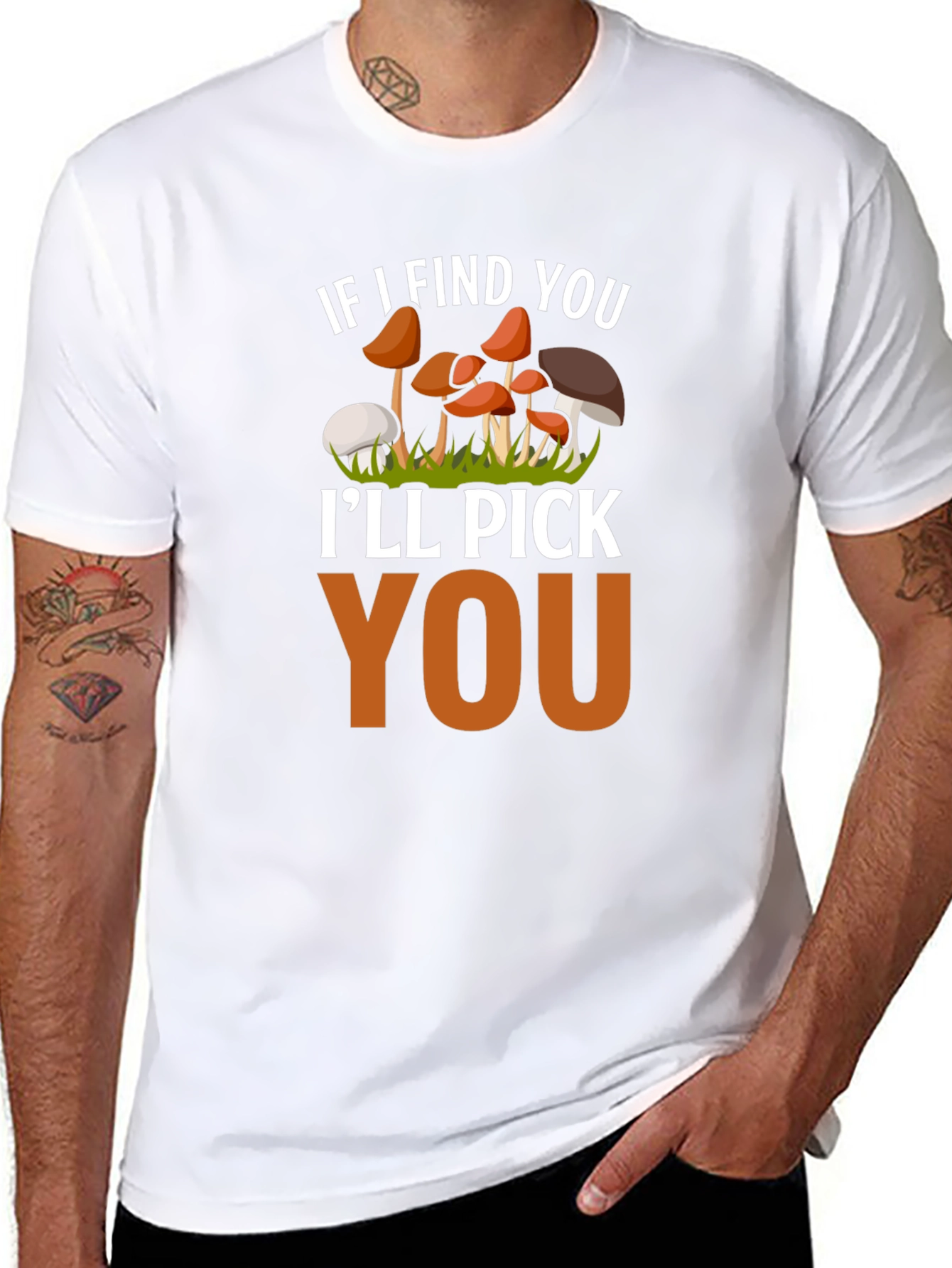 Mushroom Lover T-Shirt - Ill Pick You Funny Tee