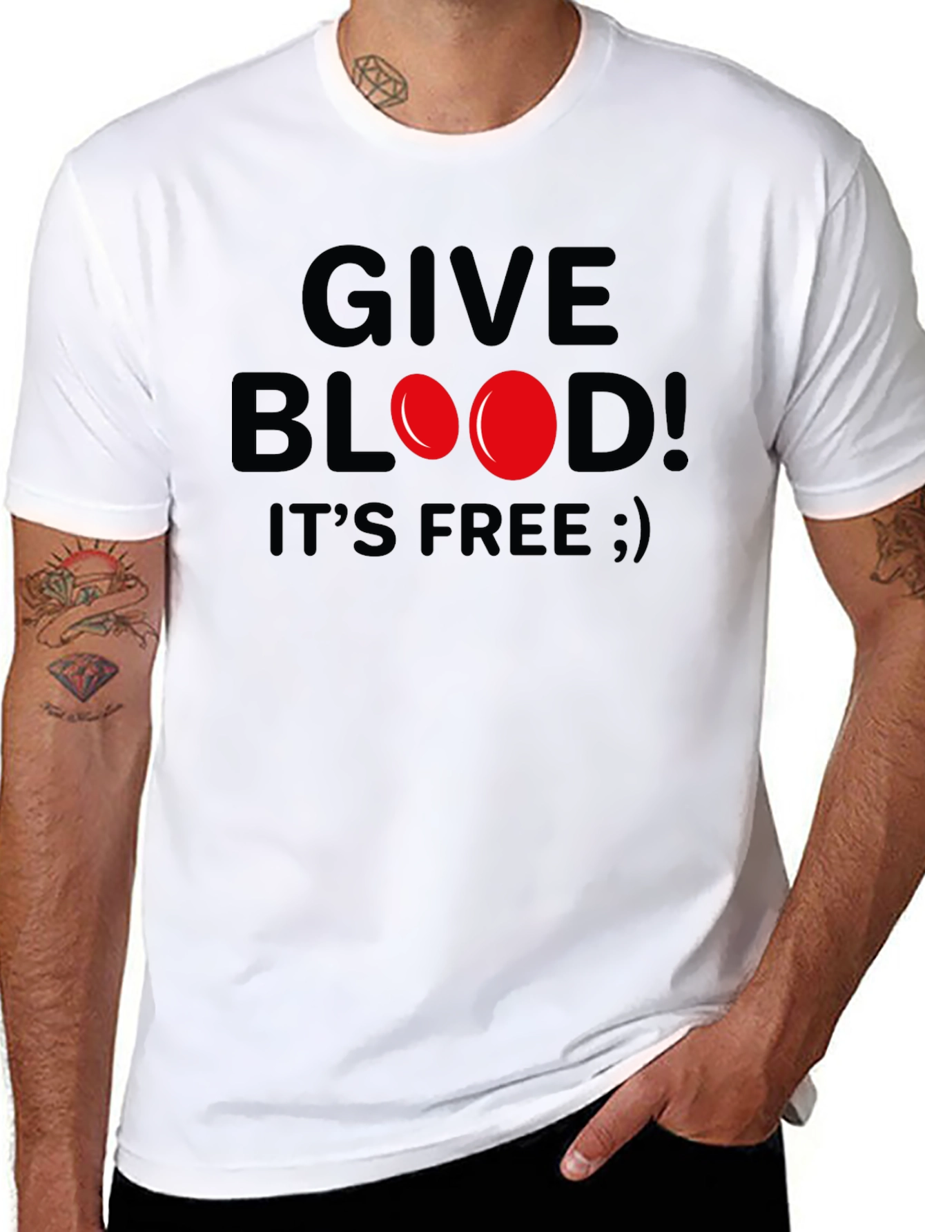 Give Blood Its Free Graphic T-Shirt