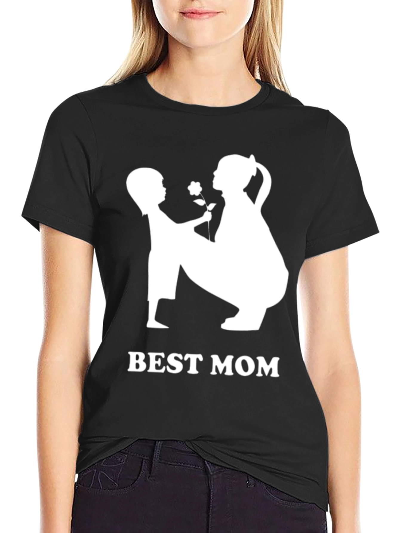 Best Mom Graphic T-Shirt - Black Unisex Tee