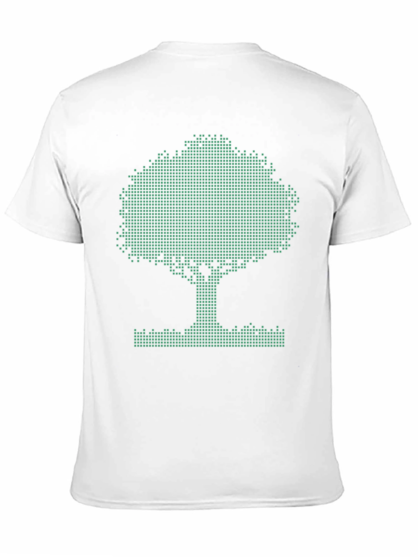 Pixel Tree Graphic Tee - Eco-Friendly Style