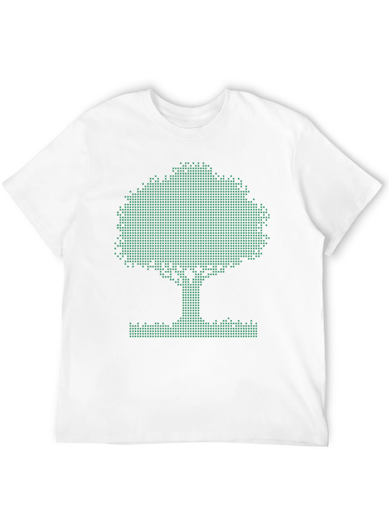 Pixel Tree Graphic Tee - Eco-Friendly Style