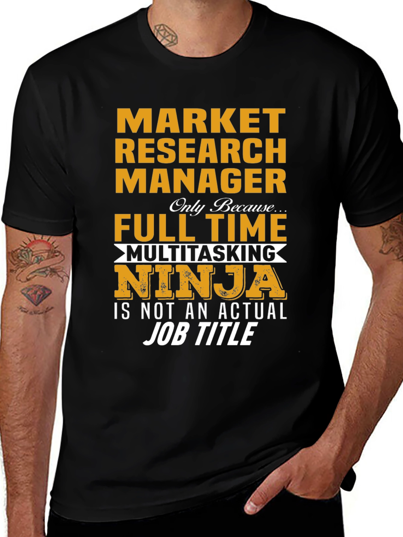 Market Research Manager Multitasking Ninja T-Shirt