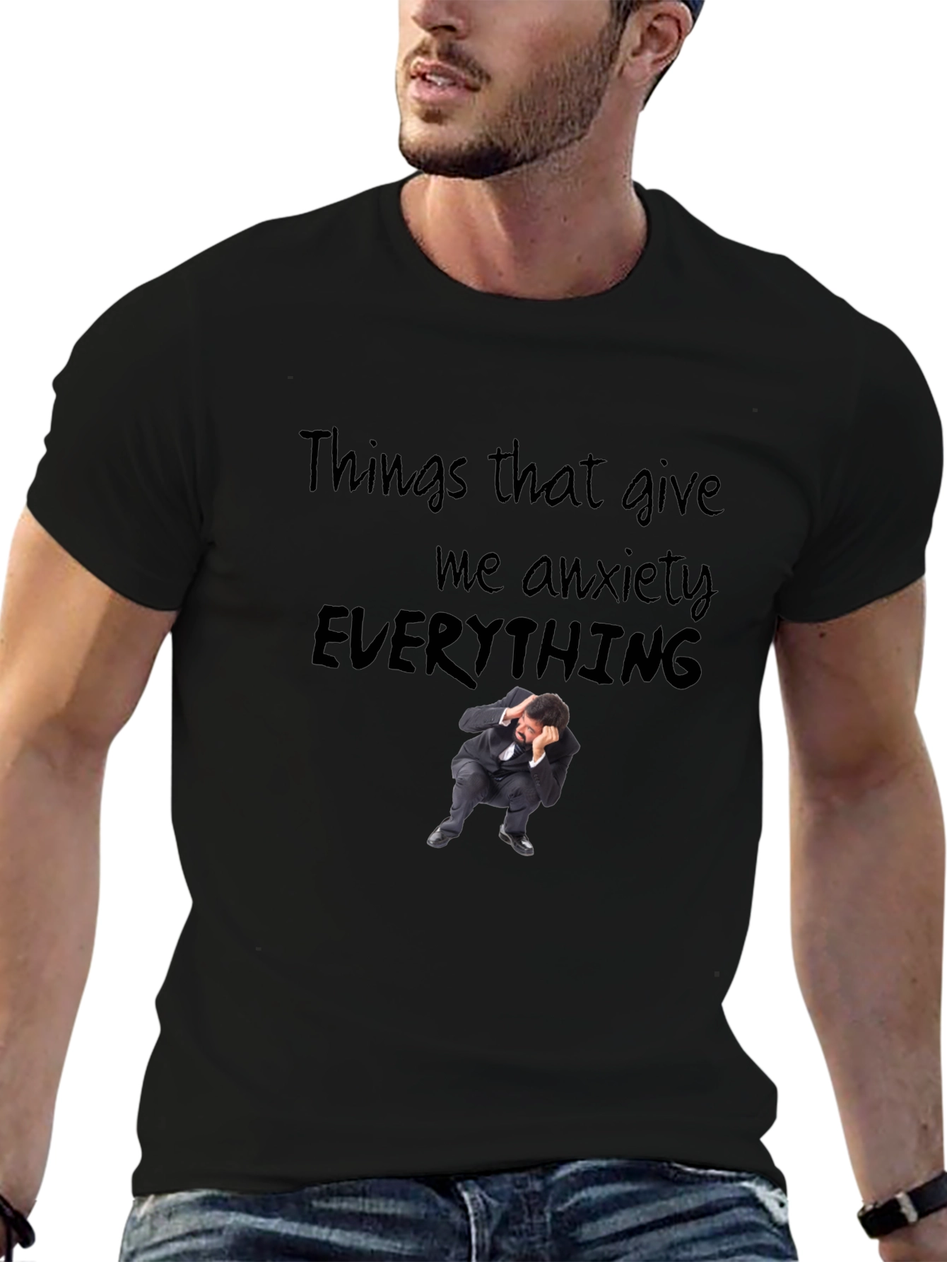 Anxiety Everything Graphic T-Shirt - Soft Cotton Blend