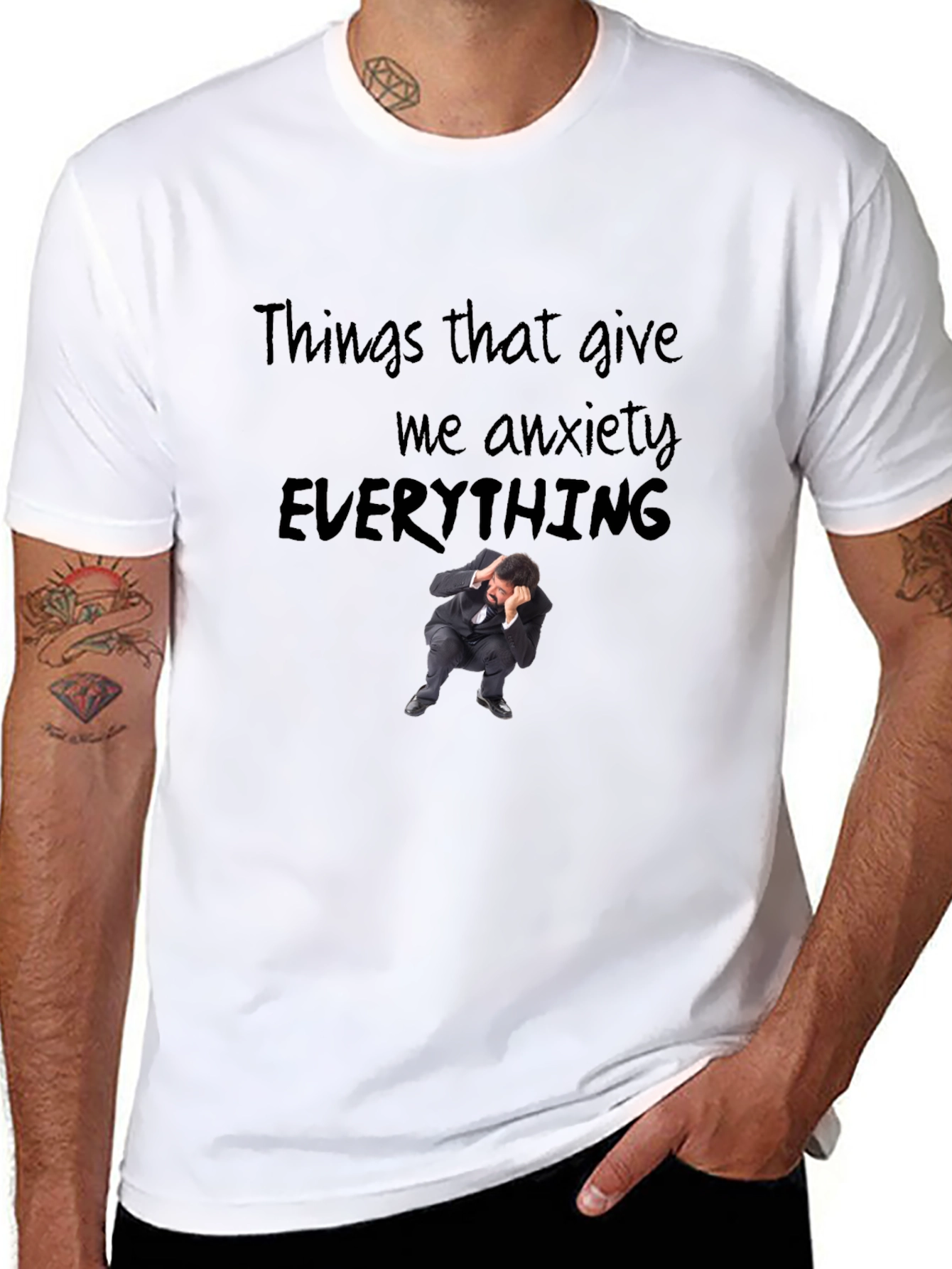 Anxiety Everything Graphic T-Shirt - Soft Cotton Blend