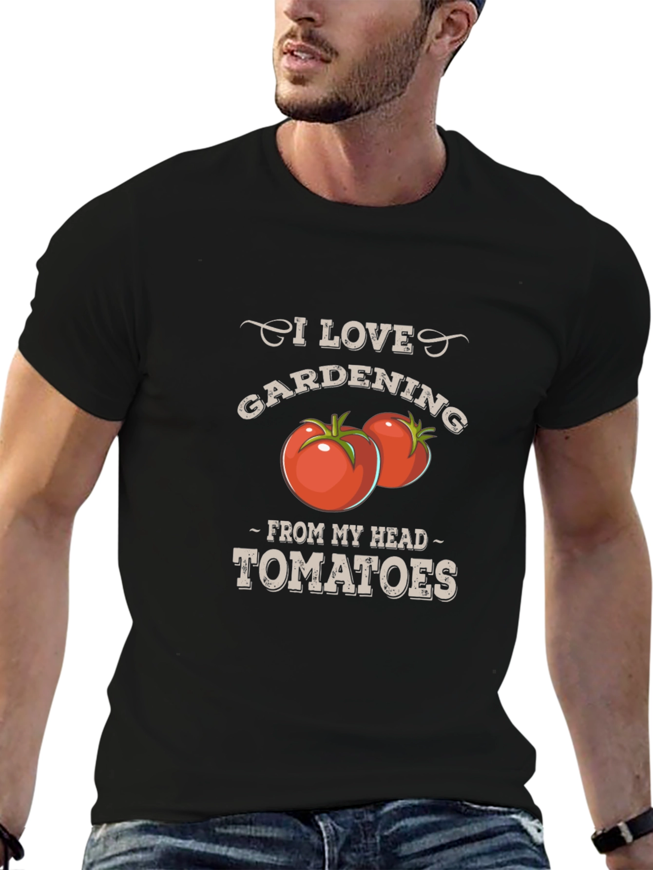 I Love Gardening From My Head Tomatoes T-Shirt