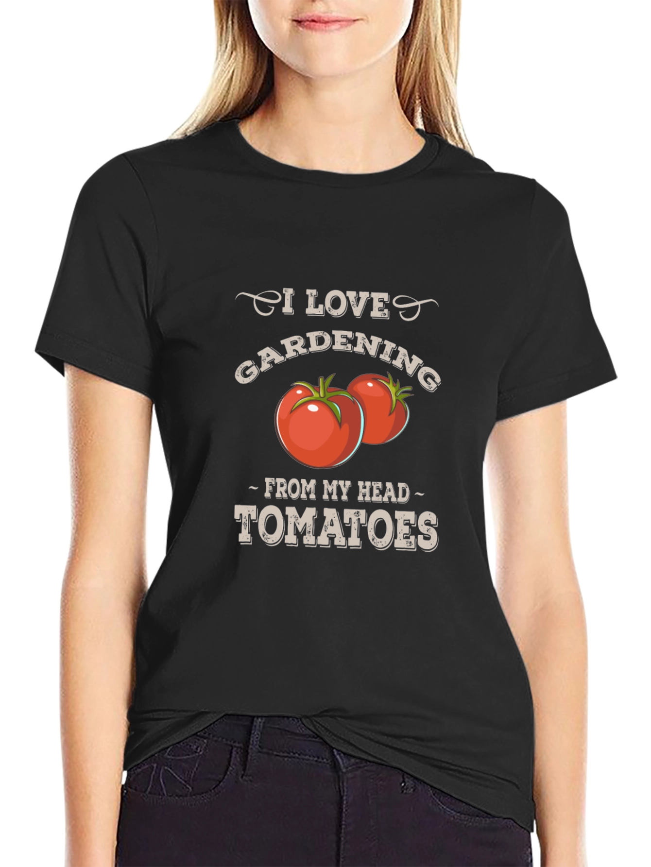 I Love Gardening From My Head Tomatoes T-Shirt