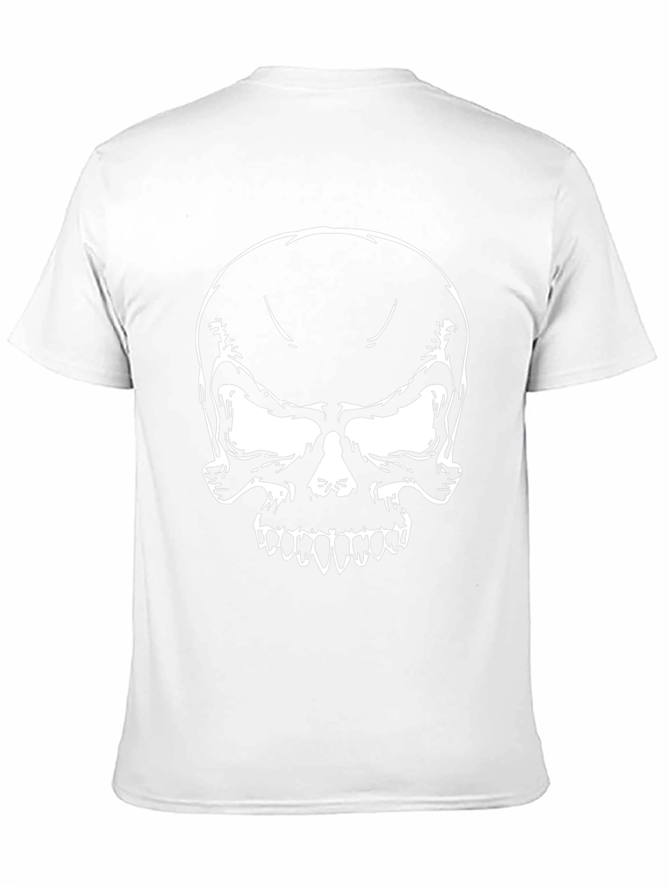 Mens Black Skull Graphic T-Shirt