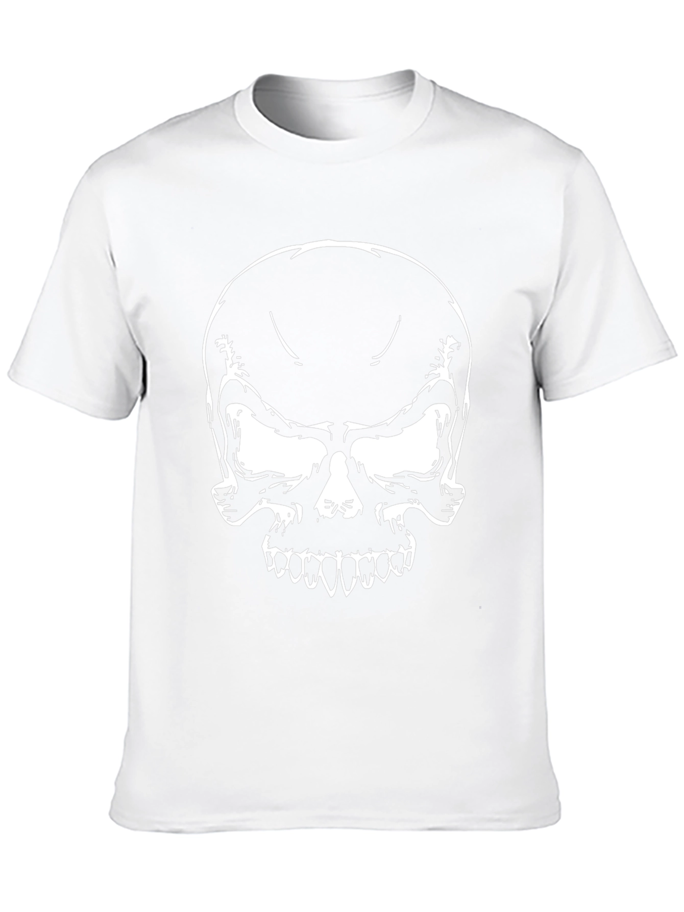 Mens Black Skull Graphic T-Shirt